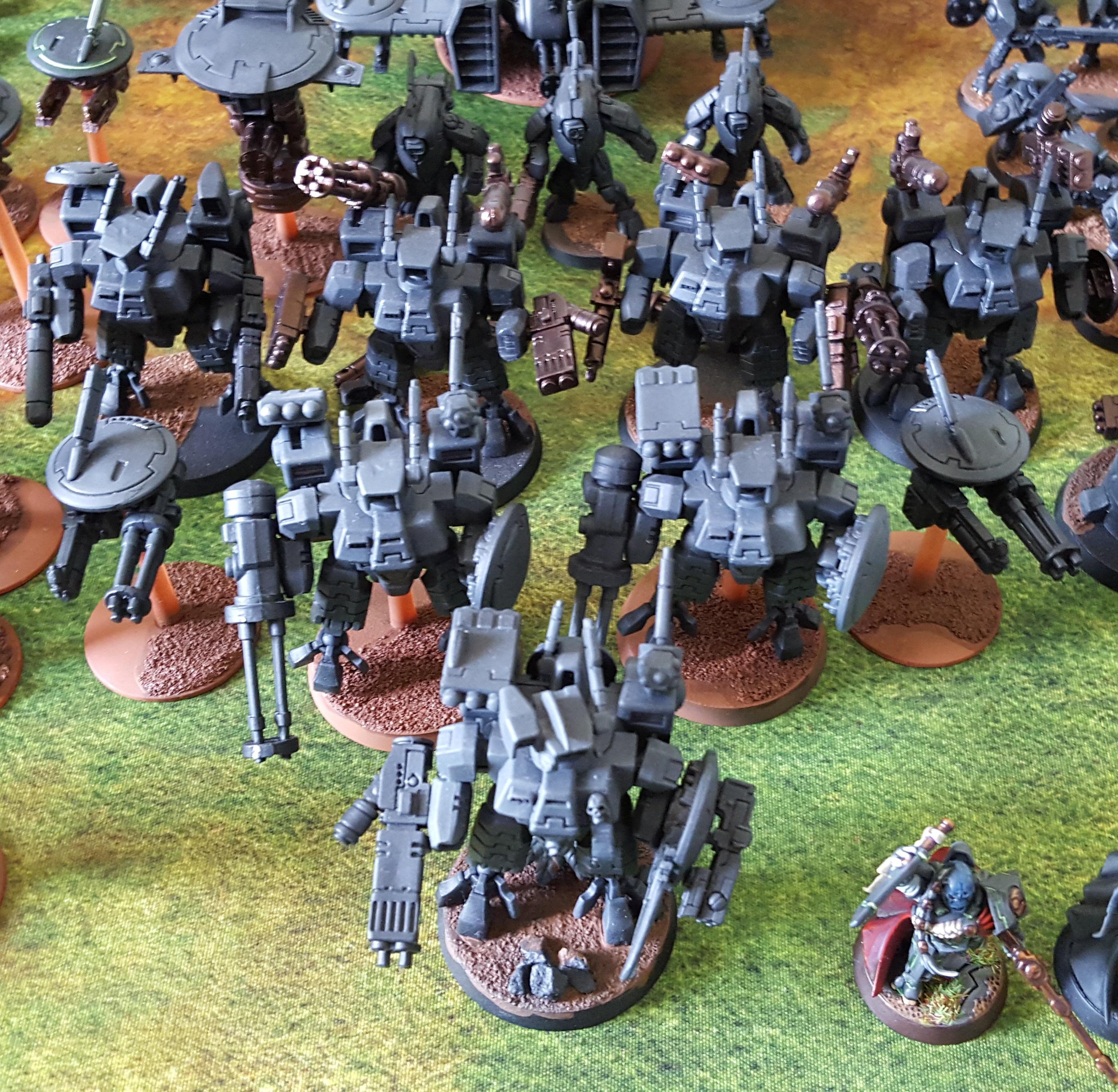 Tau army after basing started Light suits