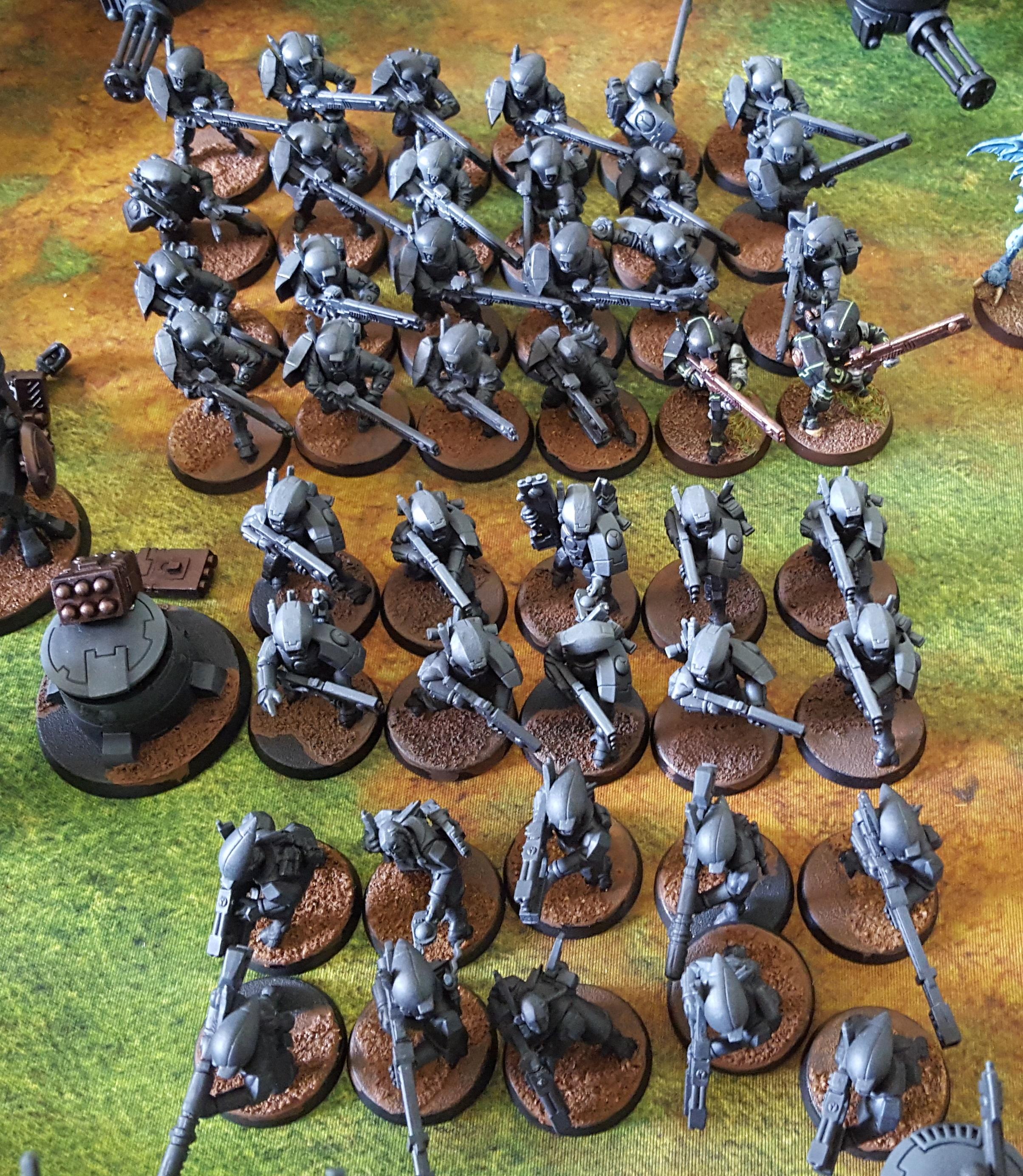 Tau army after basing started Troops