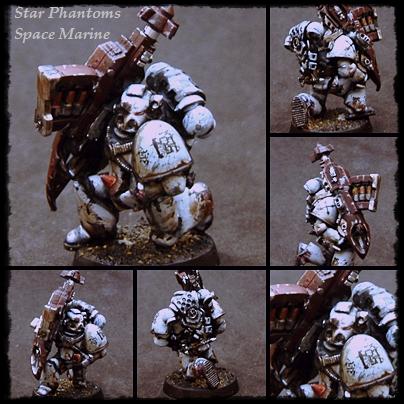 Astartes, Space Marines, Star Phantoms, Warhammer 40,000, Weathered, White