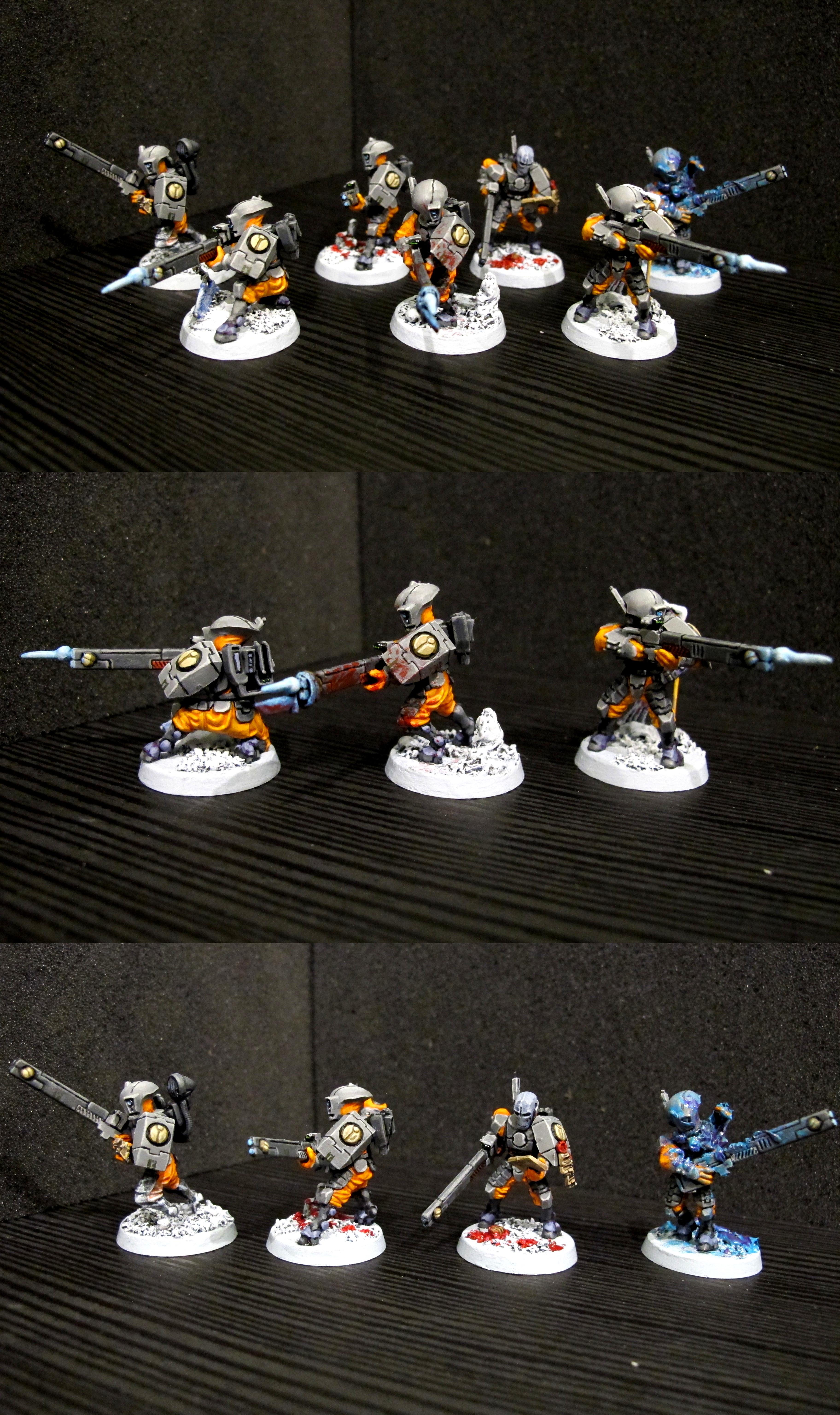 Warrior strike. Tau Fire Warrior Miniature. Тау Breacher Team. Tau Strike Team.