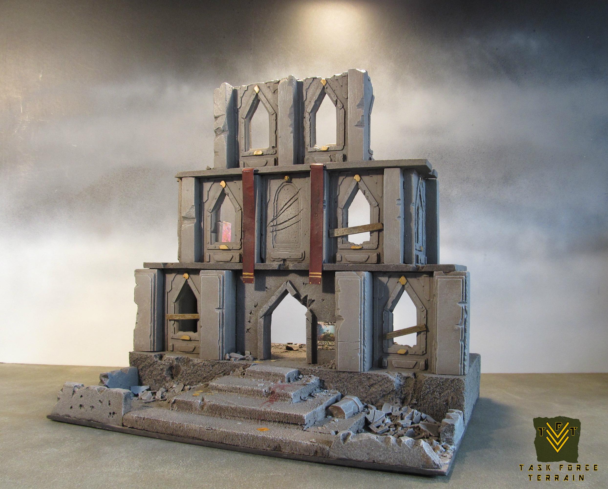 Bolter, Buildings, Chainsword, Codex, Horus Heresy, Ruin, Terrain, Warhammer 40,000, Warhammer Fantasy