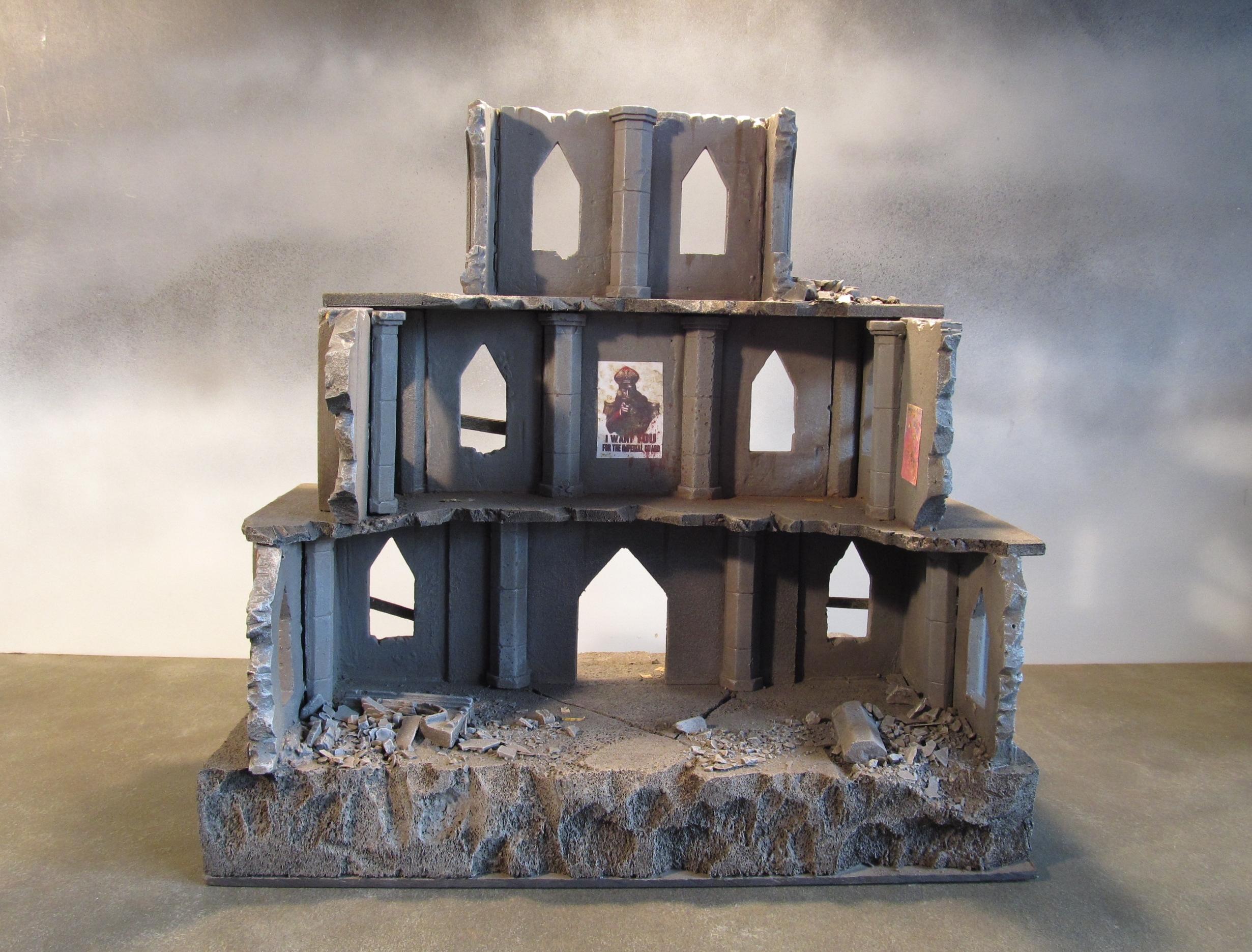 Bolter, Buildings, Chainsword, Codex, Horus Heresy, Ruin, Terrain, Warhammer 40,000, Warhammer Fantasy