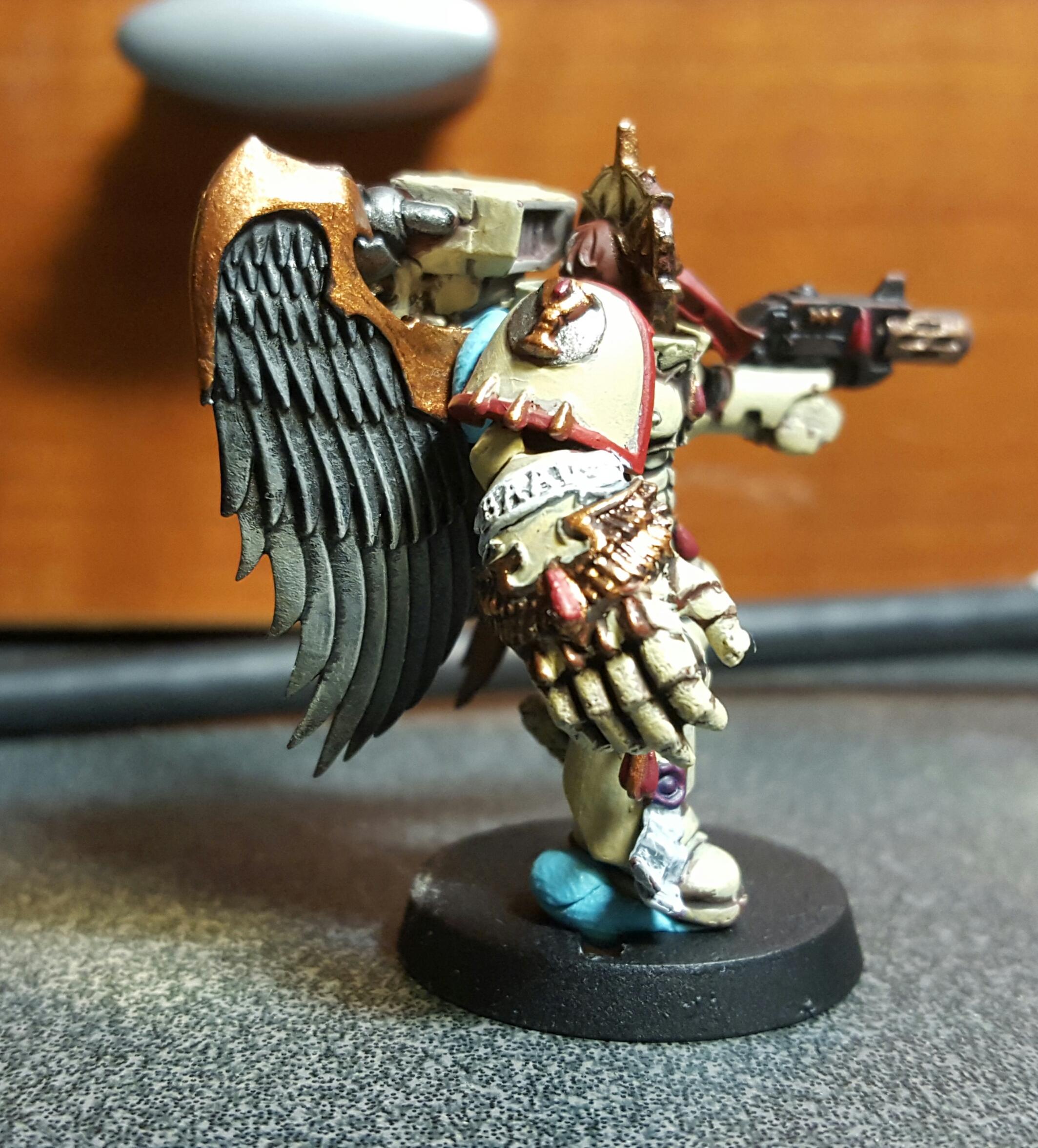 Blood Angels, Jump Pack, Meltagun, Power Fist, Saguinary Guard, Winged