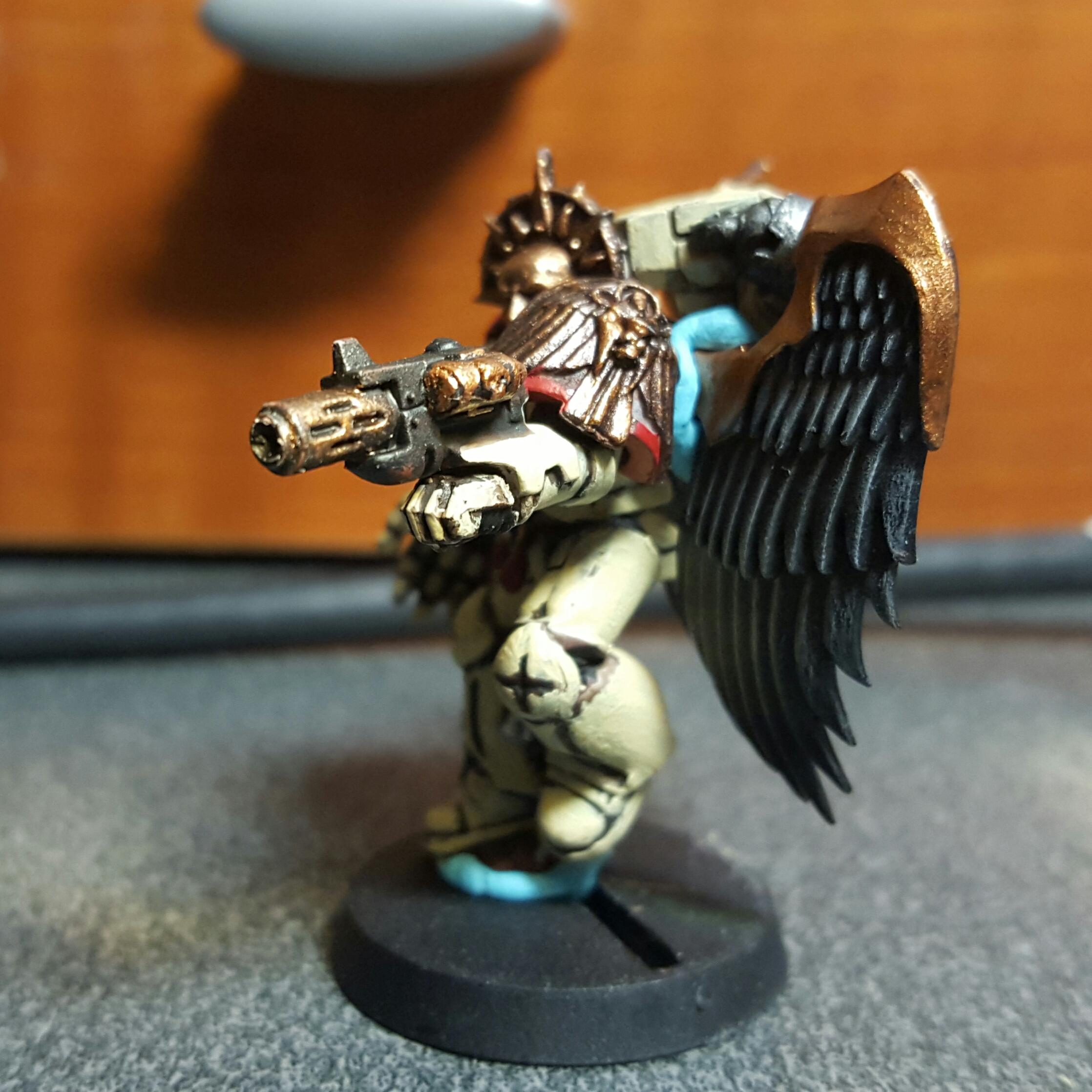 Blood Angels, Jump Pack, Meltagun, Power Fist, Saguinary Guard, Winged