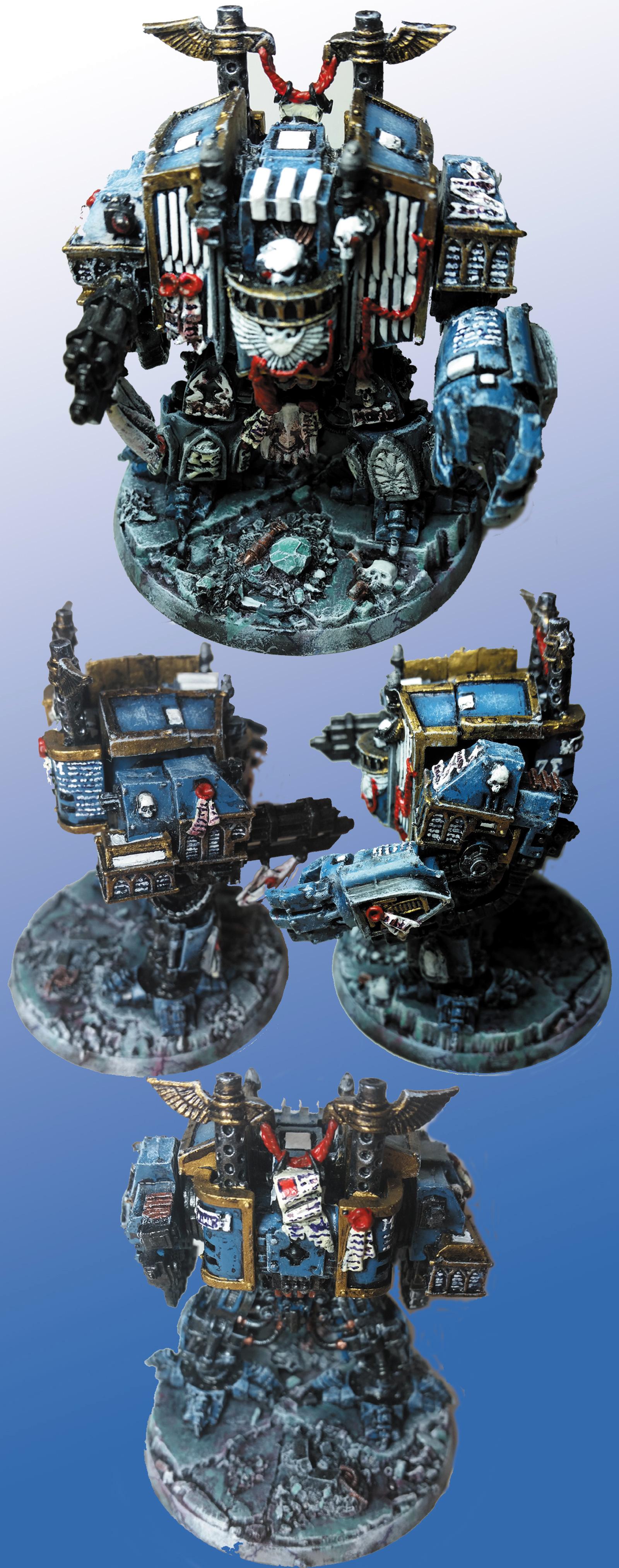 Elite, Emperor, Space Marines, Ultramarines, Venerable Dreadnought, Warhammer 40,000, Work In Progress