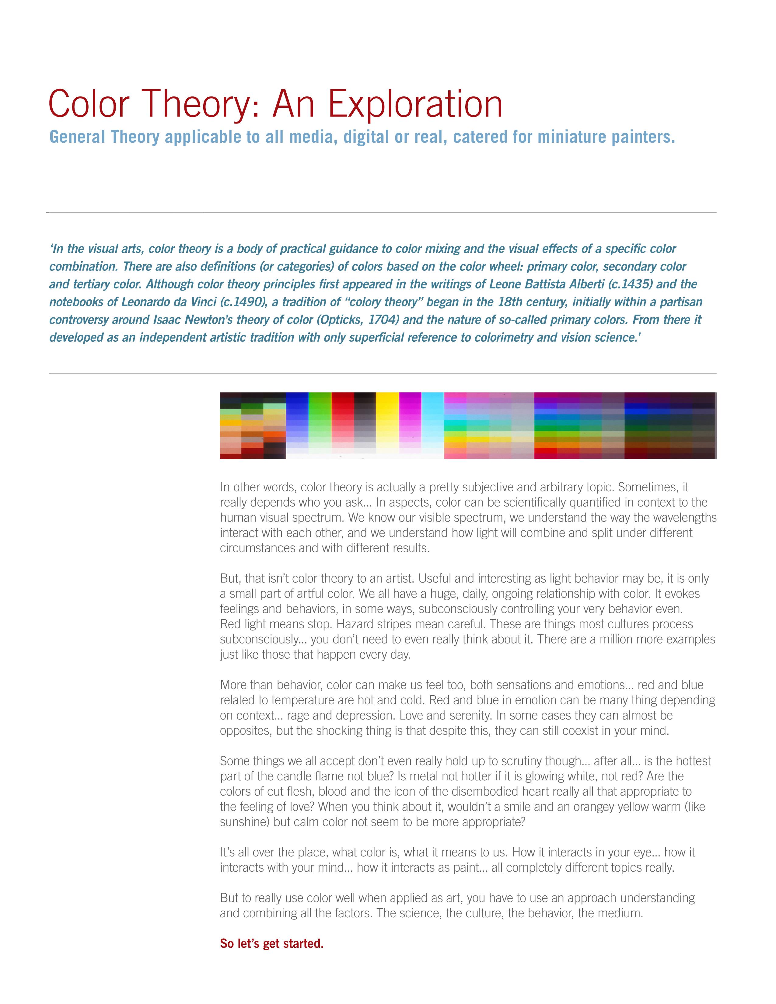 Acrylic, Color Theory, Mediums, Tutorial