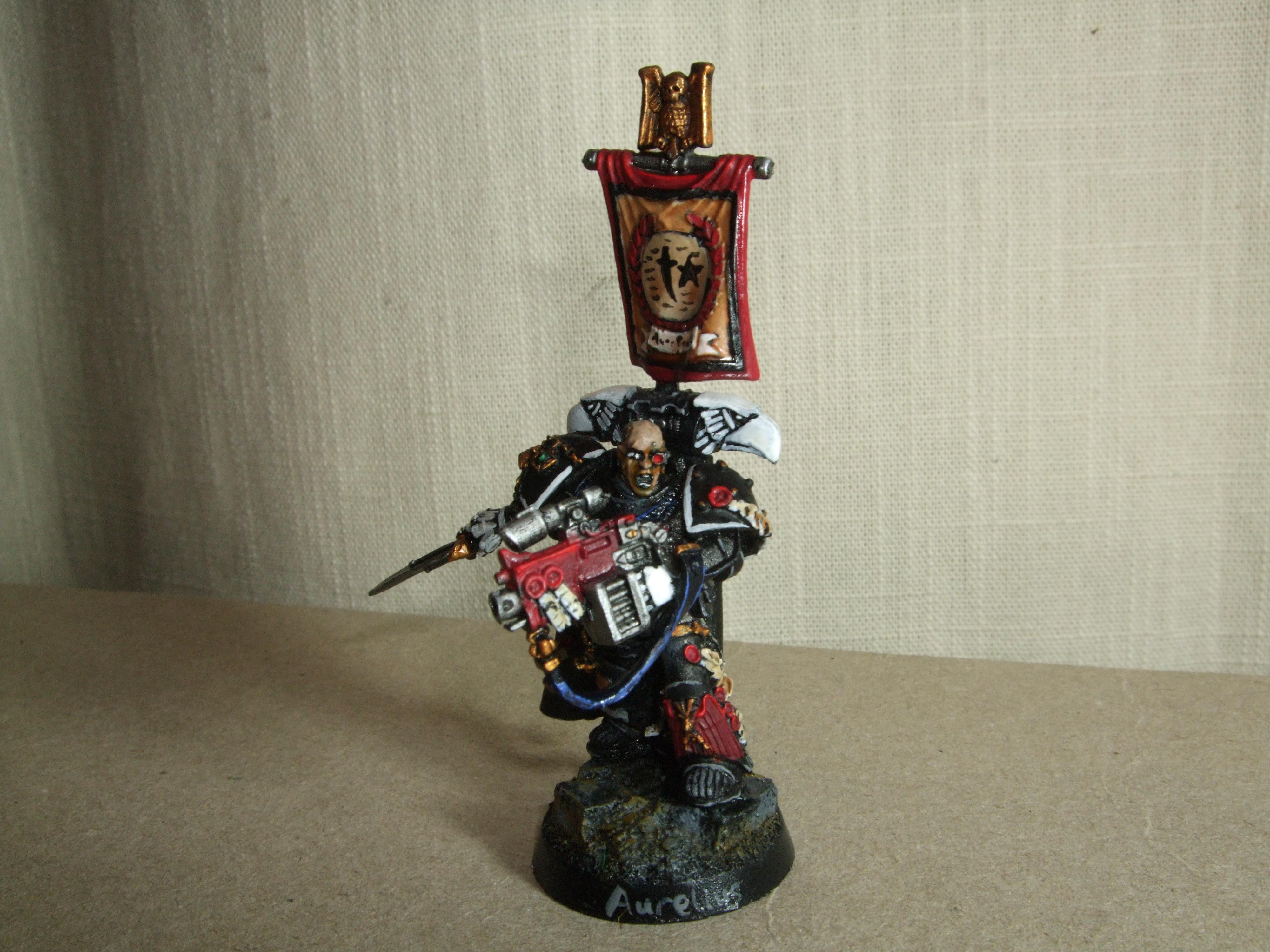 Captain, Metal, Space Marines, Urban Base, Warhammer 40,000