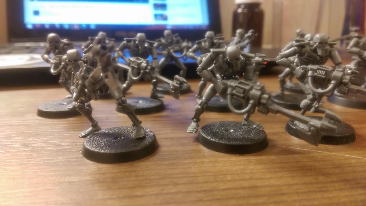 Necrons, Squad, Warhammer 40,000, Warriors, Work In Progress