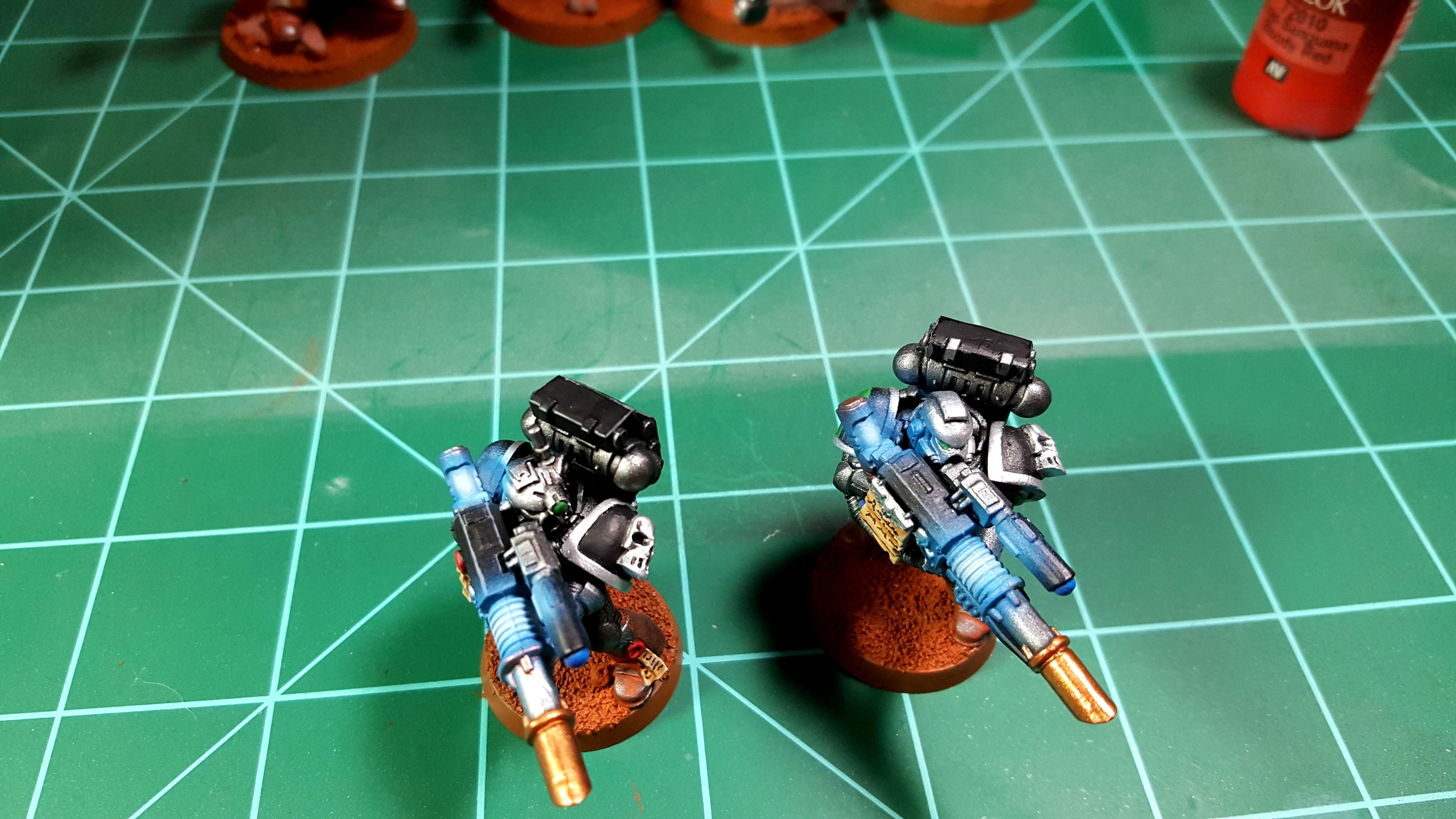 Devastators, Lascannon, Object Source Lighting, Silver Skulls, Space Marines