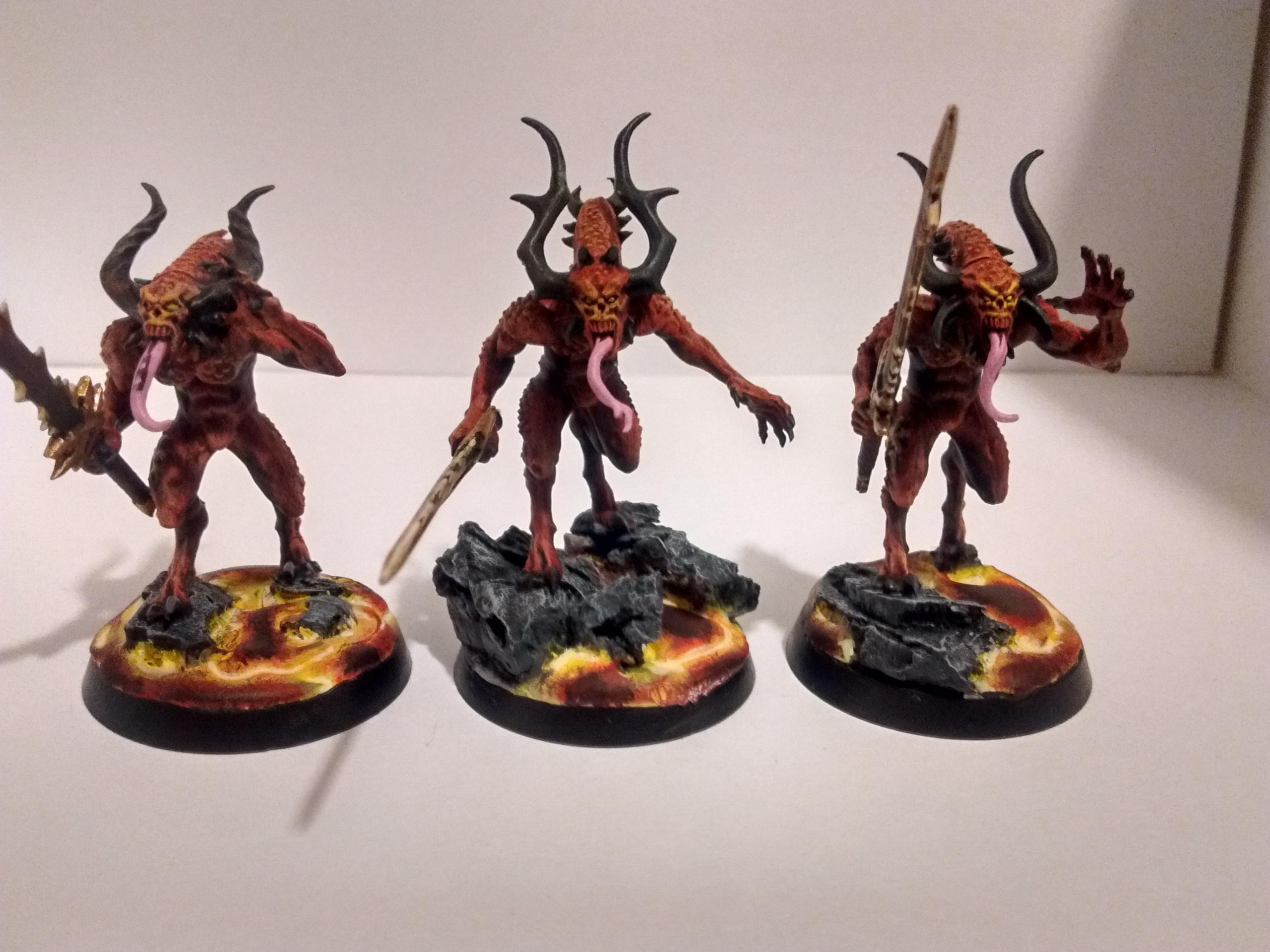 Bloodletters, Daemons, Khorne, Lava