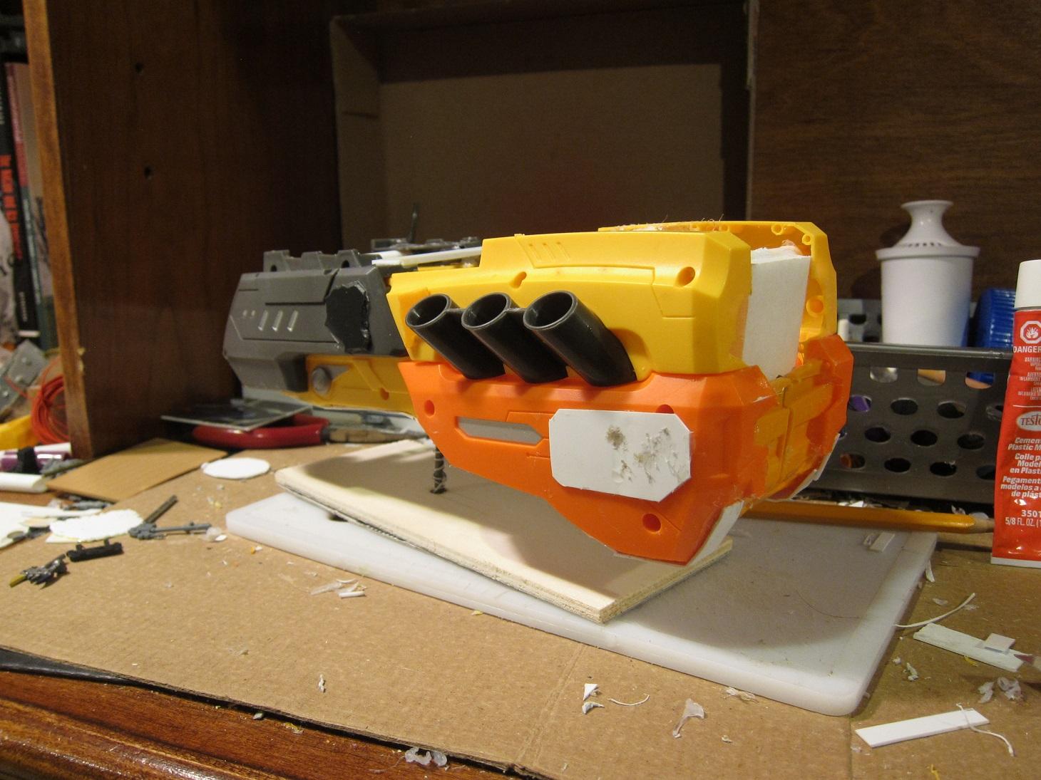 Battlewagon, Conversion, Hover Wagon, Nerf Gun, Ork Vehicles, Orks, Scratch Build