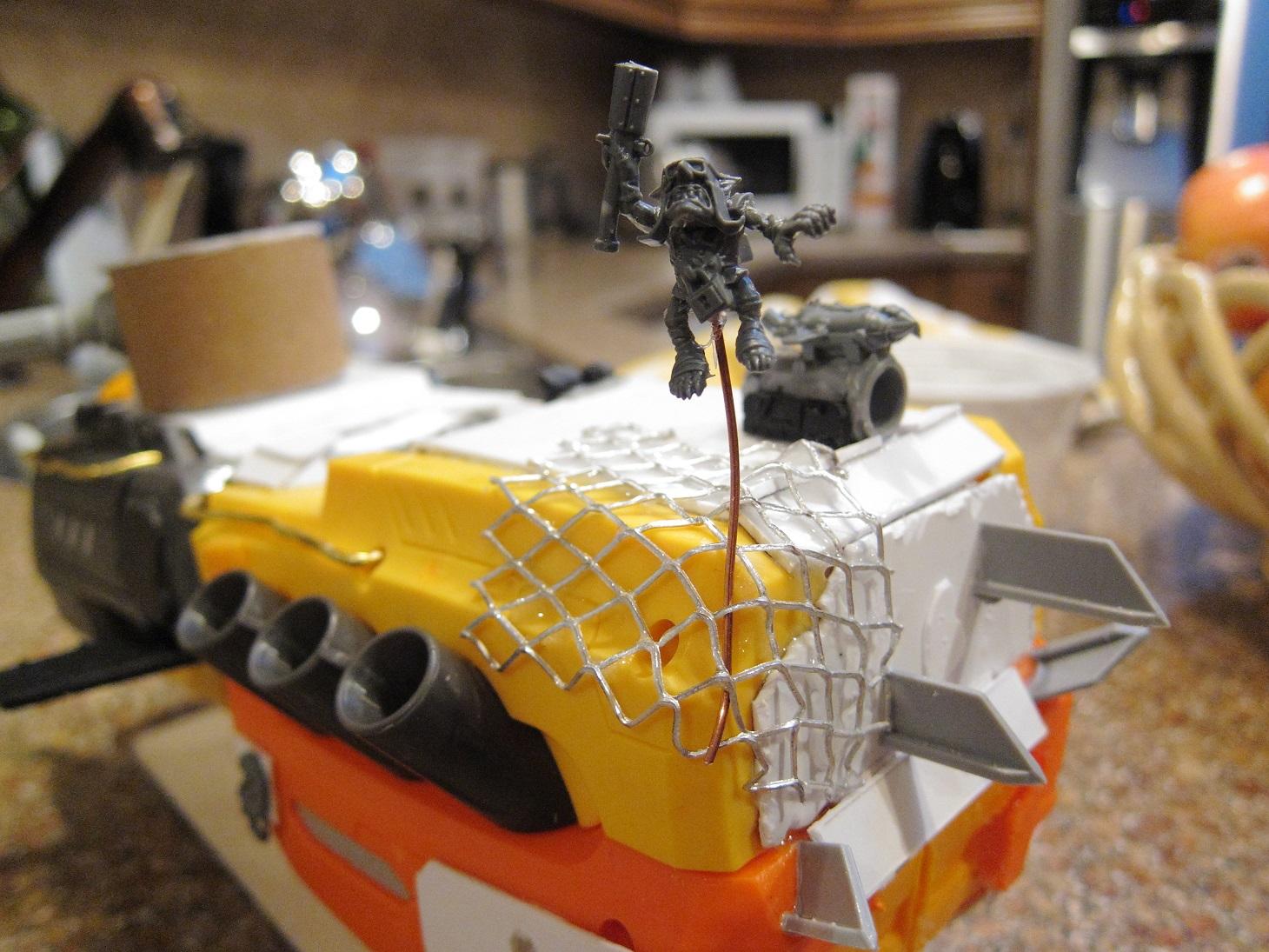 Battlewagon, Conversion, Hover Wagon, Nerf Gun, Ork Vehicles, Orks, Scratch Build