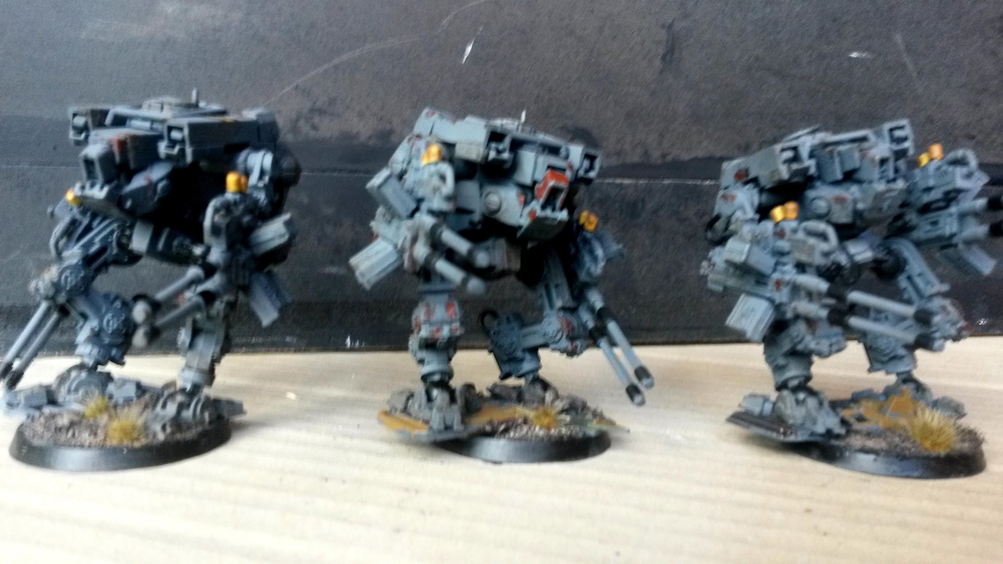 Tau, tau battlesuits twin burstcannon 