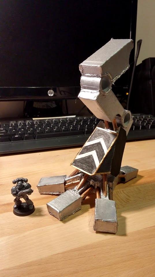 Papercraft, Scratch Build, Warhound, Work In Progress
