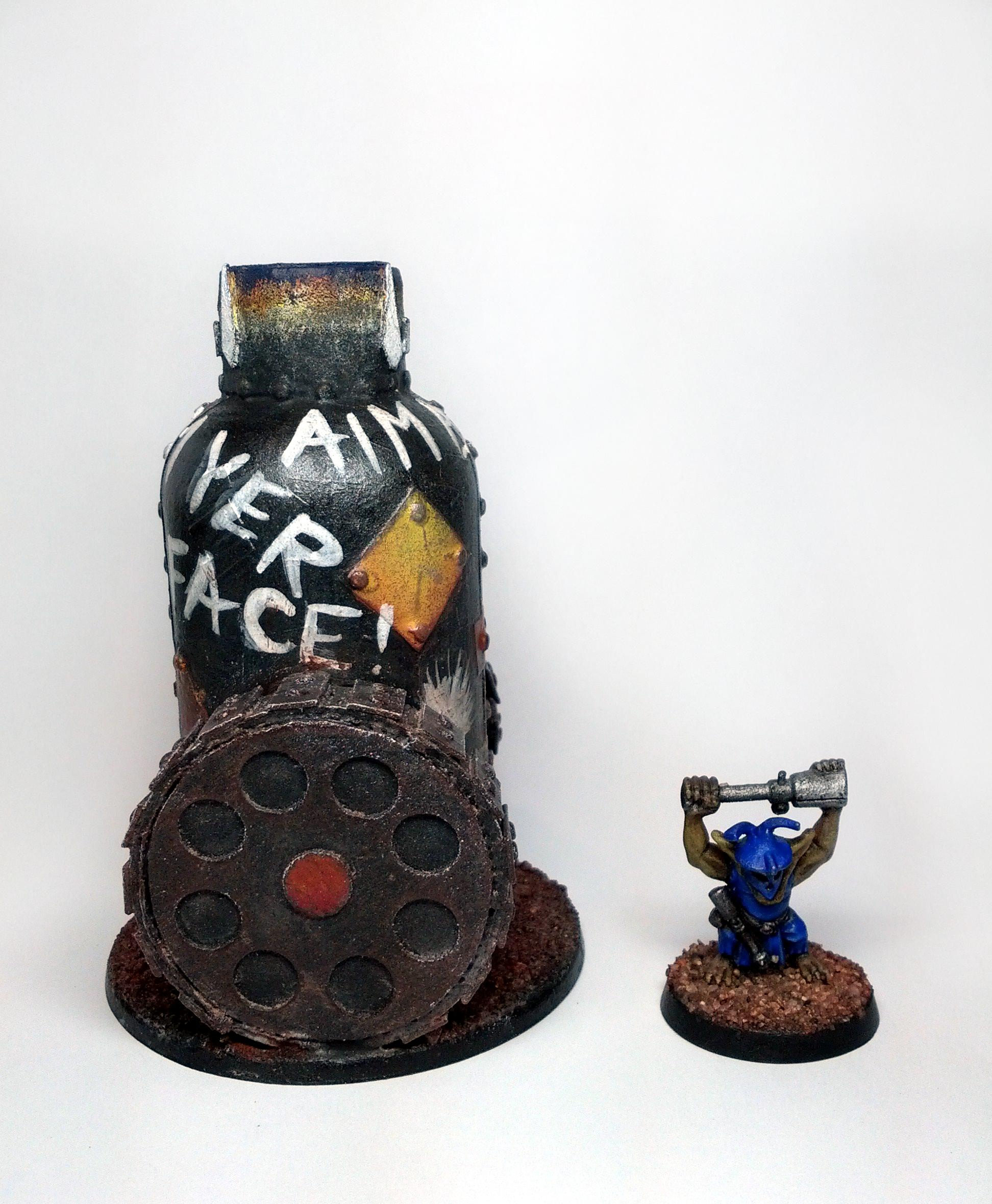 Big Gunz, Lobba, Mek Gun, Mek Gunz, Orks, Scratch Build