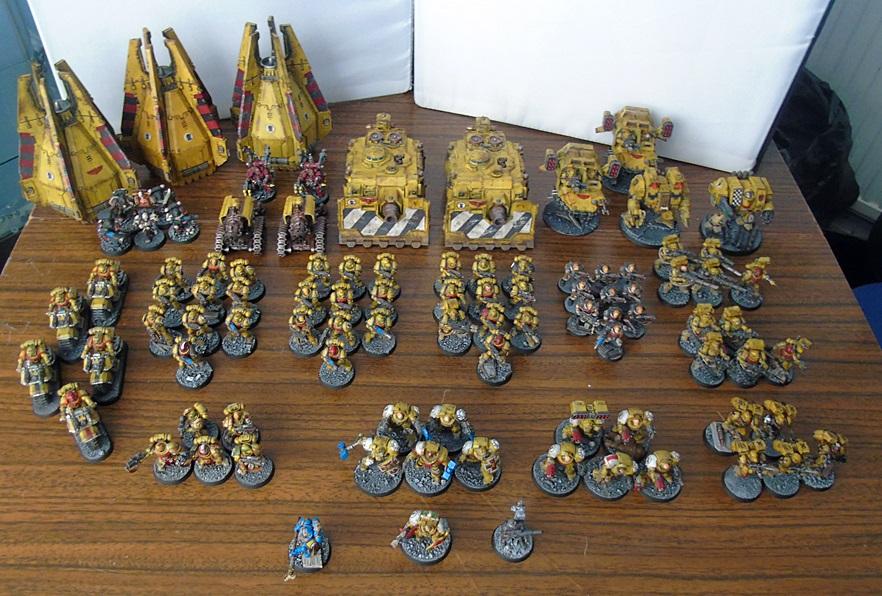 Adepus Astartes, Army, Battle Damage, Checkerboard, City, Devastators, Dreadnought, Drop Pods, Imperial Fists, Land Speeders, Lascannon, Legion Of The Damned, Rubble, Ruins, Scouts, Space Marines, Tactical Squad, Terminator Armor, Urban, Venerable Dreadnought, Vindicators, Weathered, Yellow