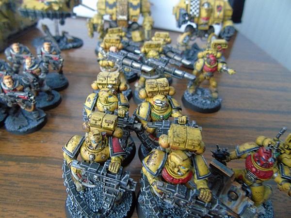 Adepus Astartes, Army, Battle Damage, Checkerboard, City, Devastators, Dreadnought, Drop Pods, Imperial Fists, Land Speeders, Lascannon, Legion Of The Damned, Rubble, Ruins, Scouts, Space Marines, Tactical Squad, Terminator Armor, Urban, Venerable Dreadnought, Vindicators, Weathered, Yellow