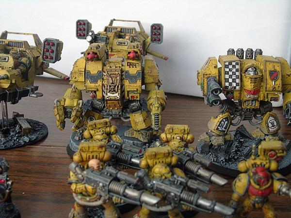 Adepus Astartes, Army, Battle Damage, Checkerboard, City, Devastators, Dreadnought, Drop Pods, Imperial Fists, Land Speeders, Lascannon, Legion Of The Damned, Rubble, Ruins, Scouts, Space Marines, Tactical Squad, Terminator Armor, Urban, Venerable Dreadnought, Vindicators, Weathered, Yellow