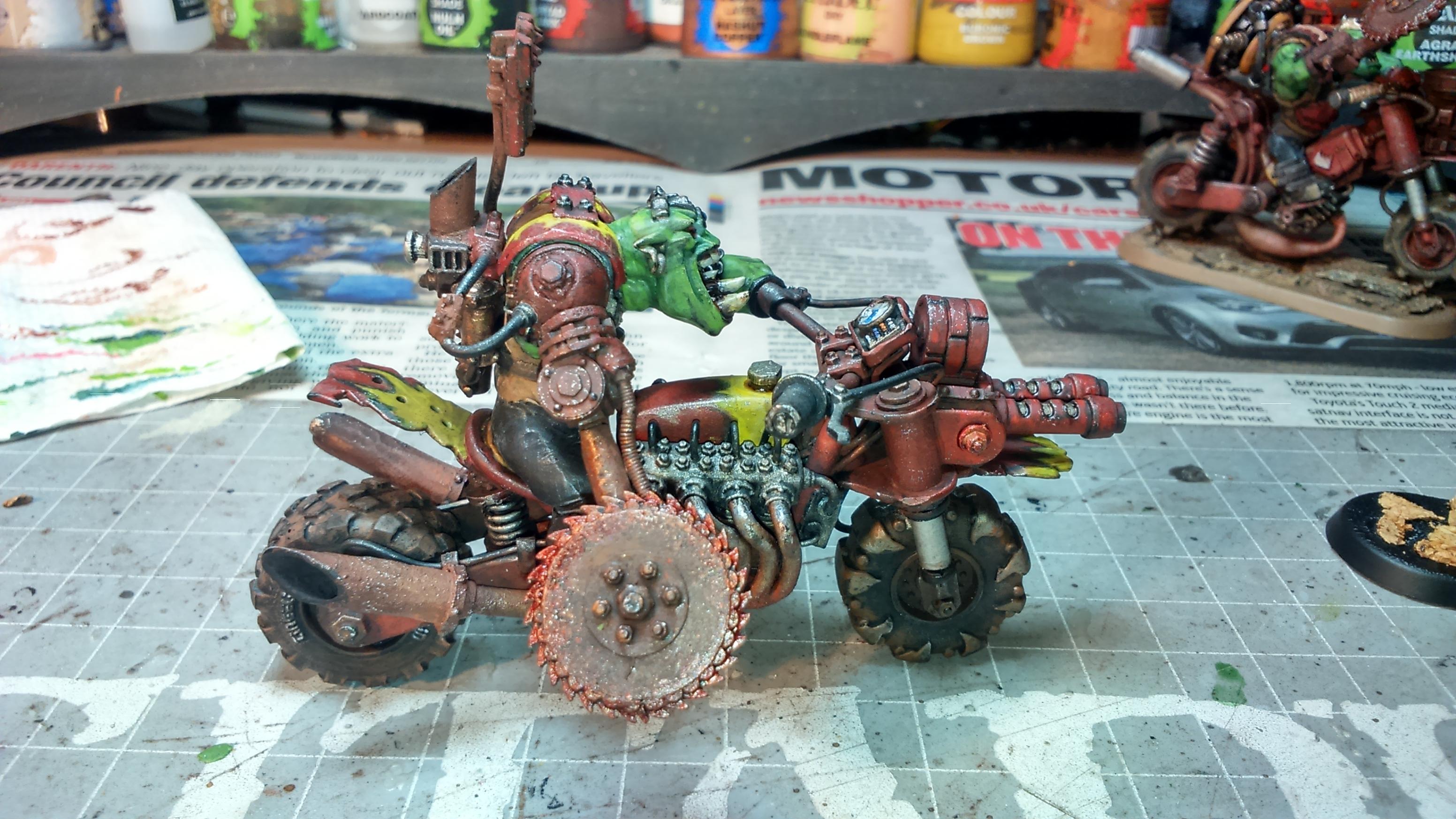 Warbikers, warboss warbiker