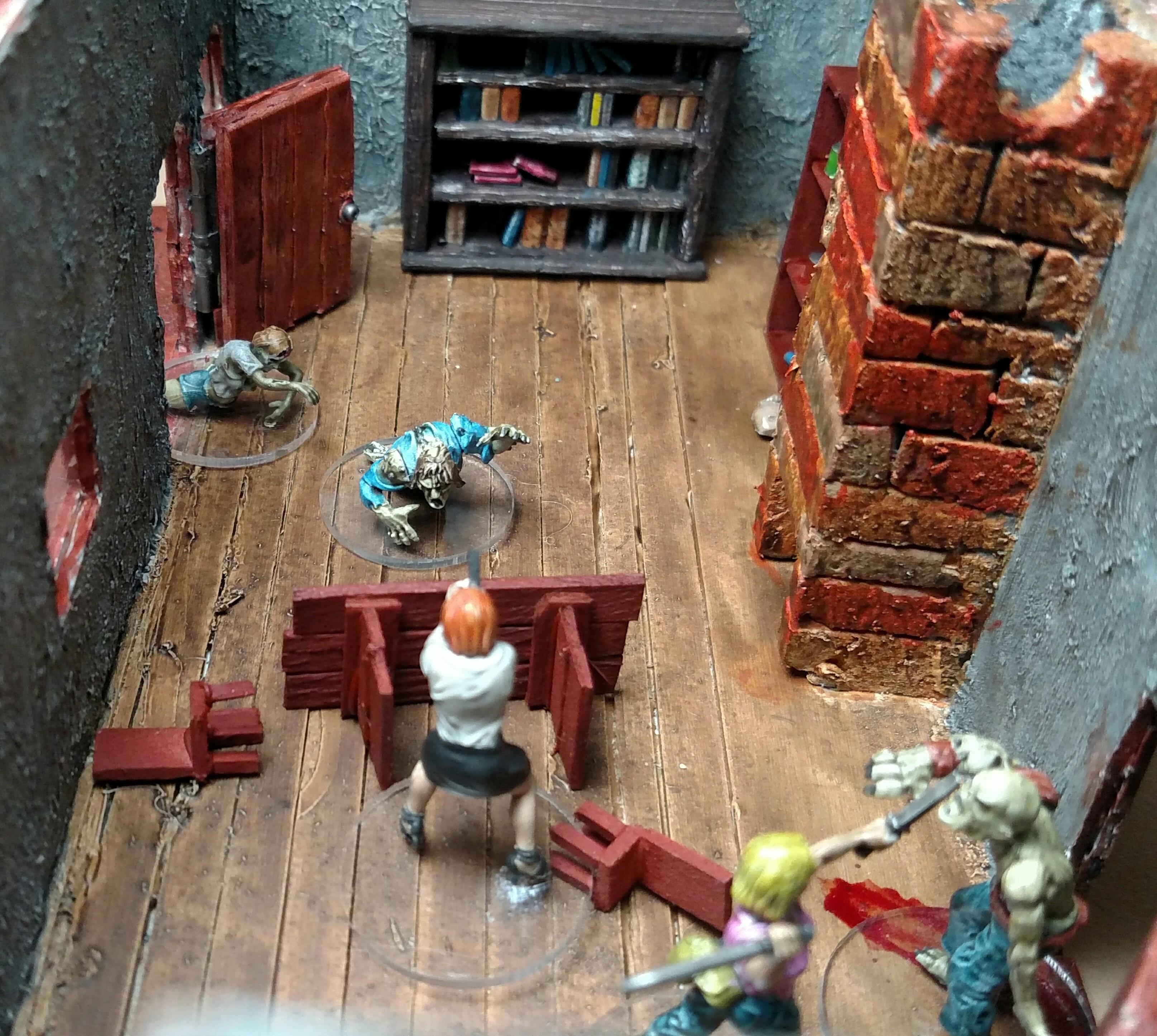 Diorama, Hero, Zombie