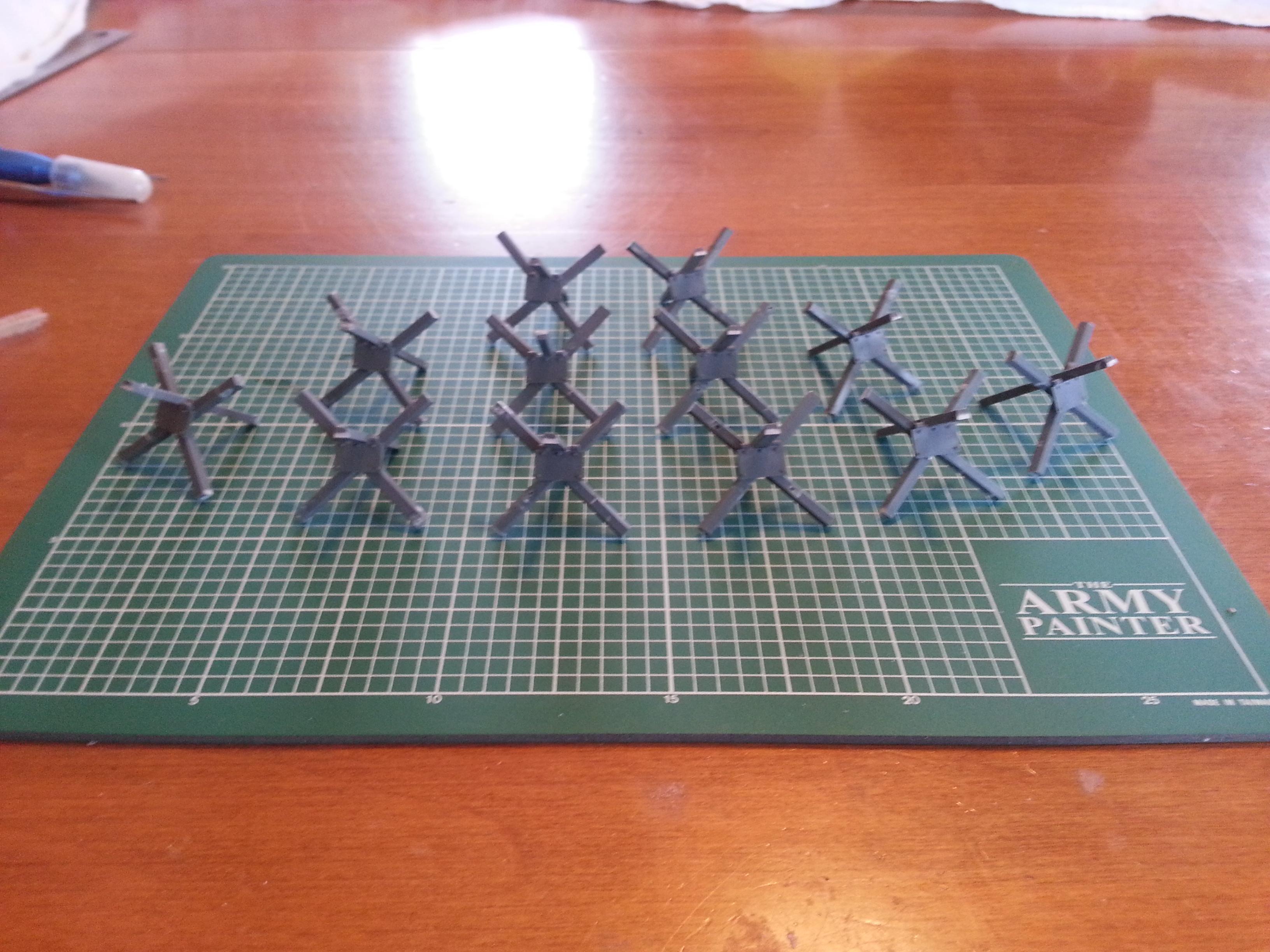 With 3 chimera kits i made up to 12 tank traps, a must have on your battlefield