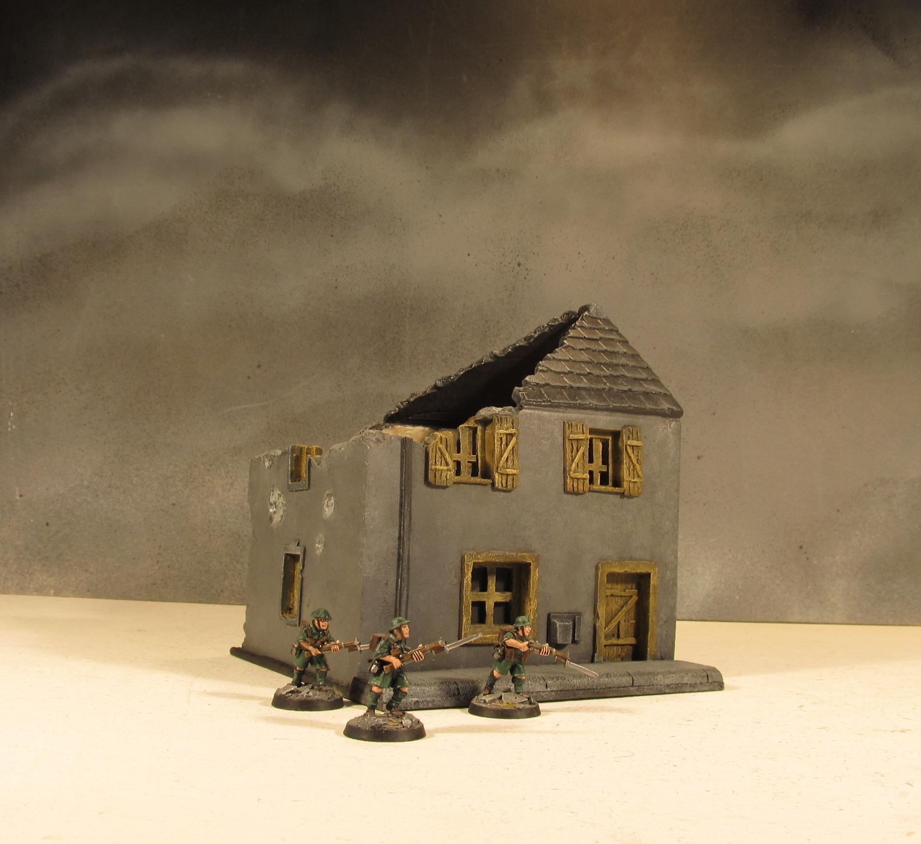 28mm, Boltaction, Buildings, Carentan, France, Terrain, World War 2