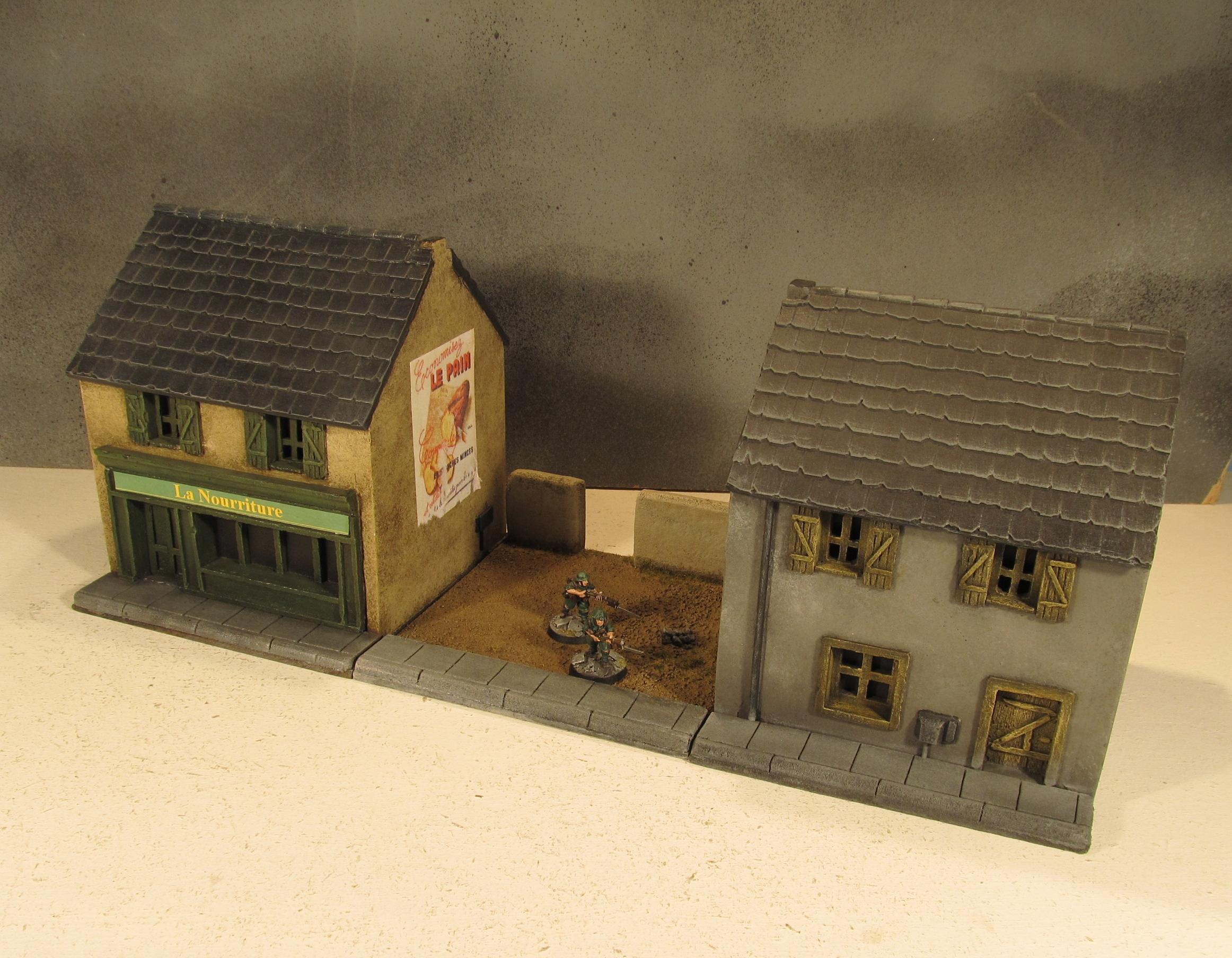 28mm, Boltaction, Buildings, Carentan, France, Terrain, World War 2