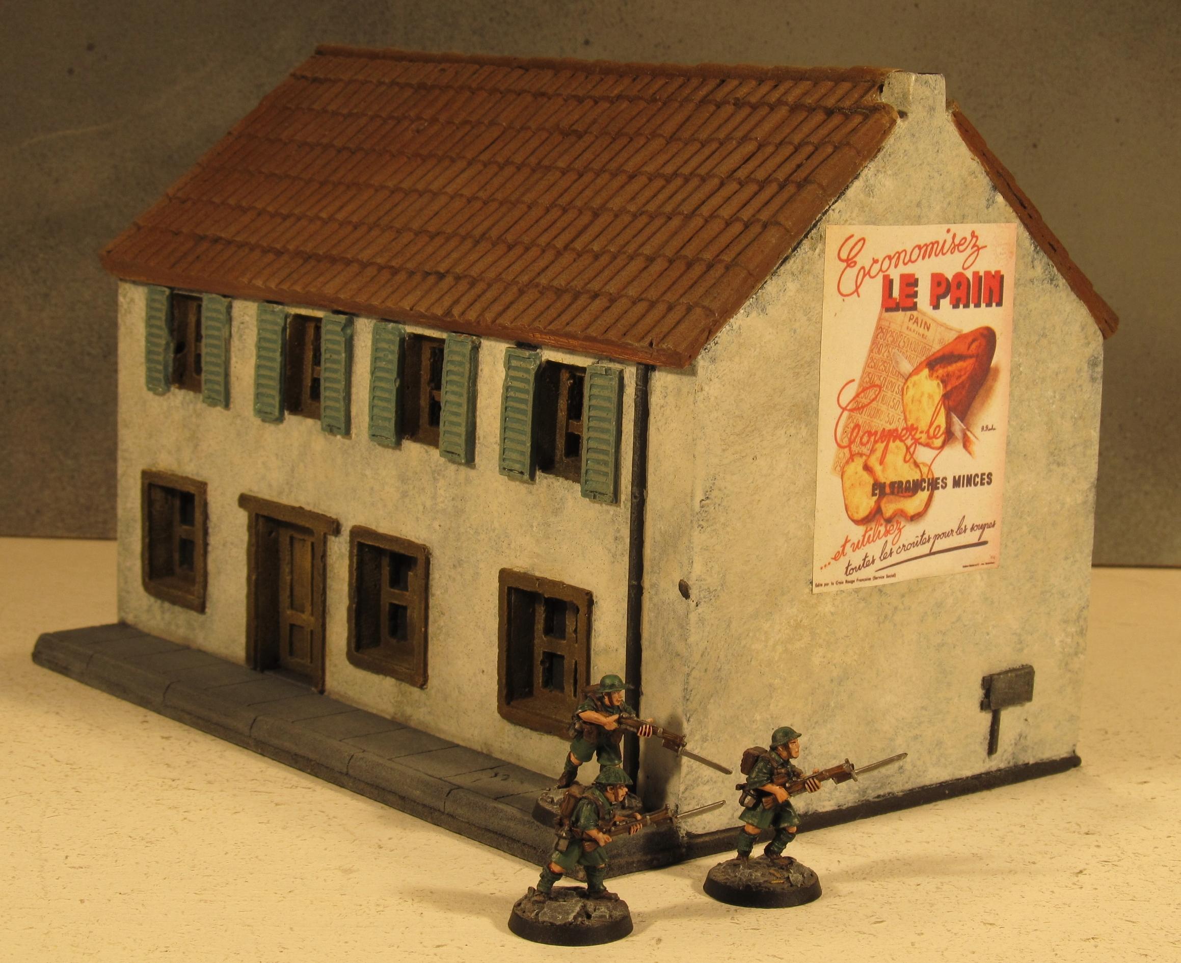 28mm, Boltaction, Buildings, Carentan, France, Terrain, World War 2