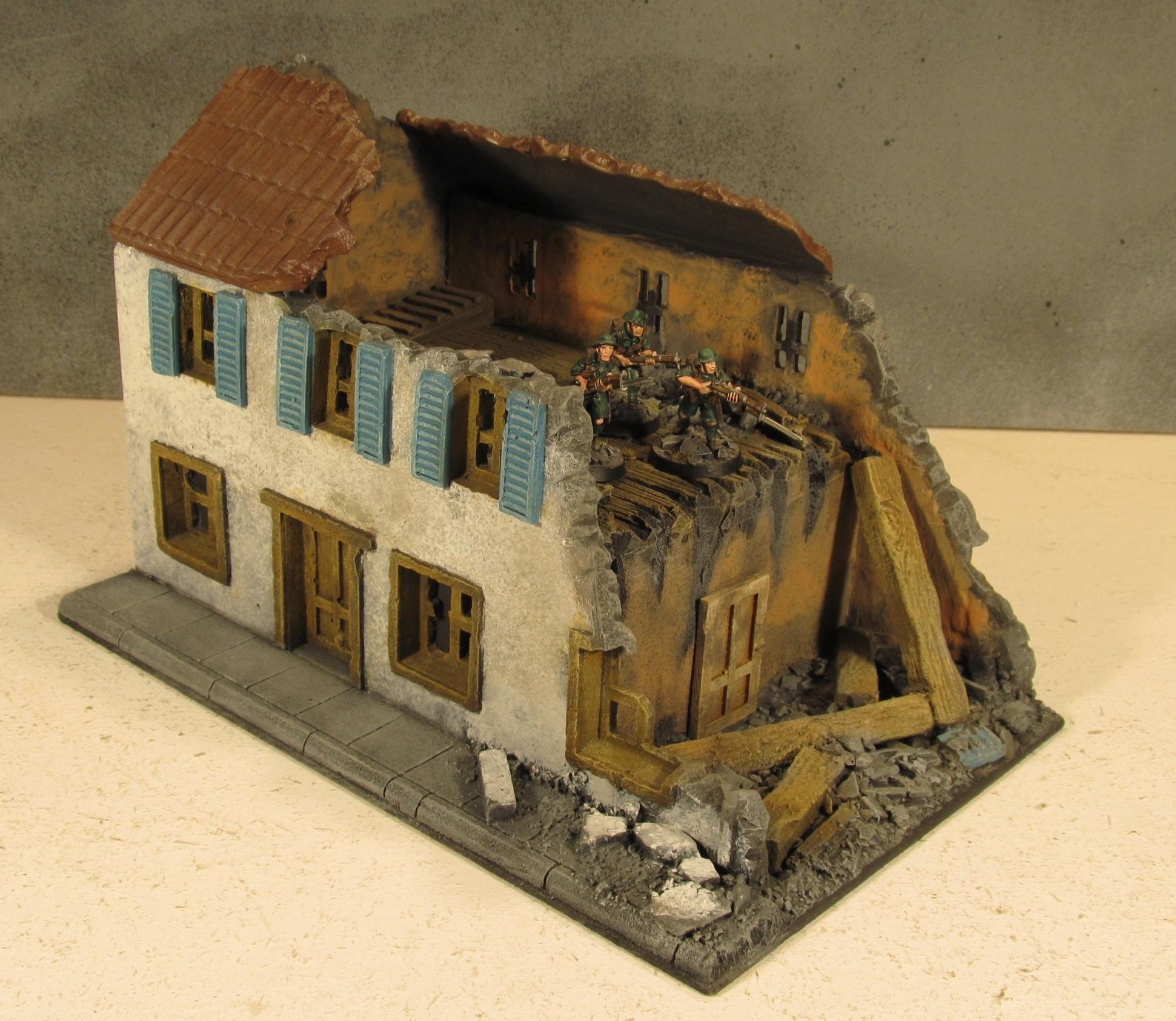 28mm, Boltaction, Buildings, Carentan, France, Terrain, World War 2