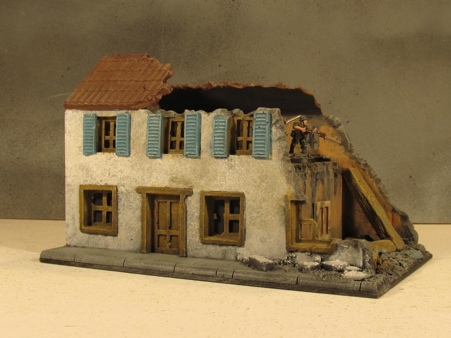 28mm, Boltaction, Buildings, Carentan, France, Terrain, World War 2