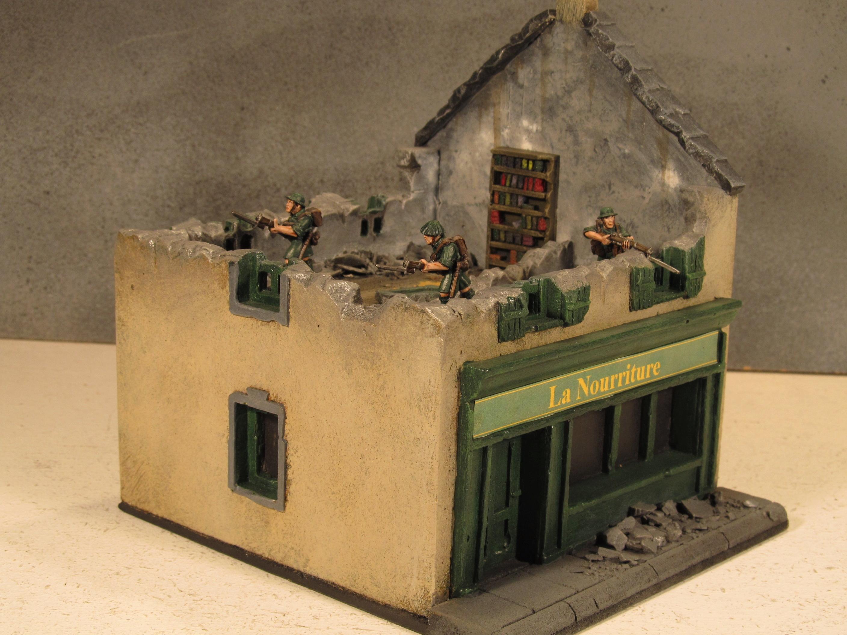 28mm, Boltaction, Buildings, Carentan, France, Terrain, World War 2