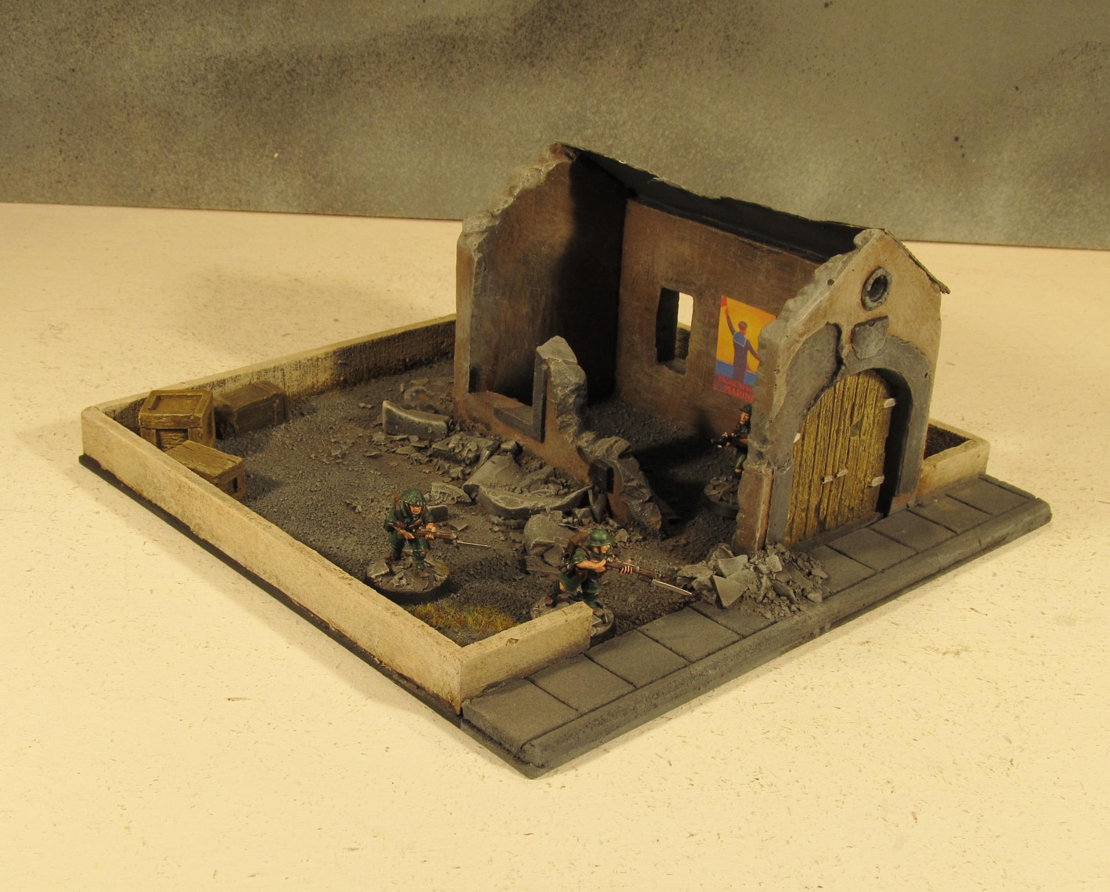 28mm, Boltaction, Buildings, Carentan, France, Terrain, World War 2