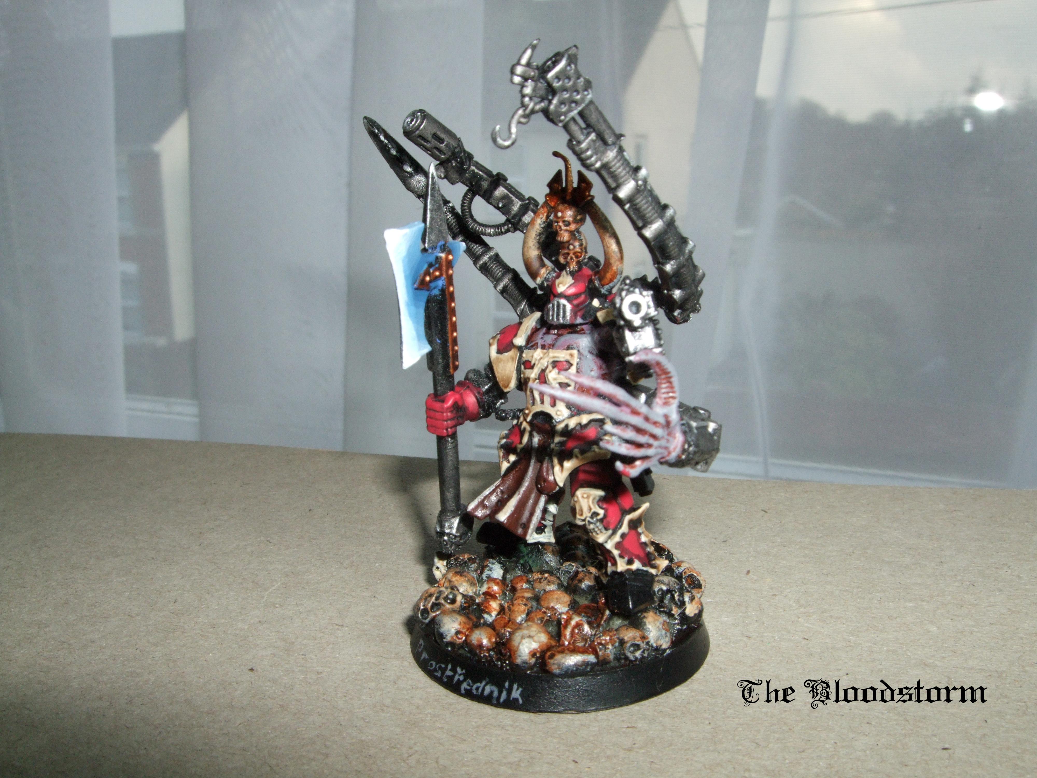 Chaos Space Marines, Khorne, Kitbash, Warhammer 40,000, Warpsmith, Work In Progress