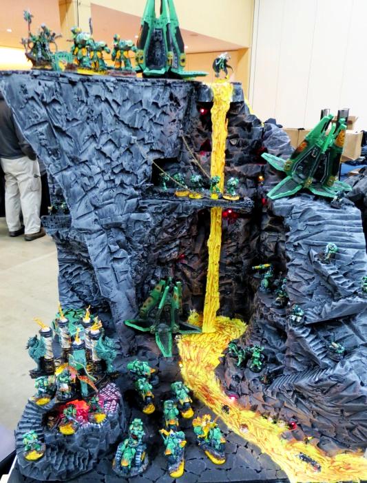 Adepticon 2016, Display Board, Lava, Salamander, Waterfall