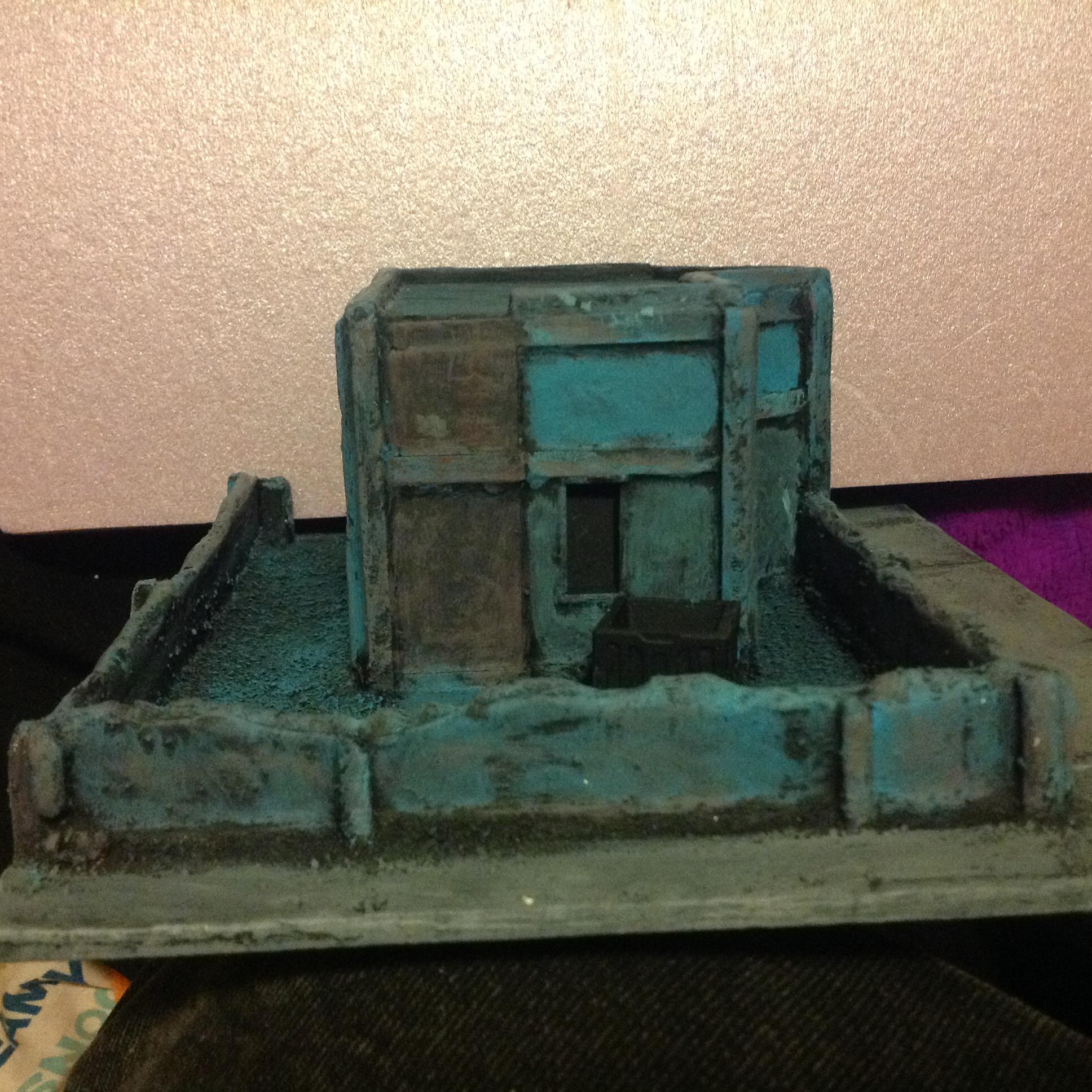 Blue, Buildings, City, Infinity, Terrain, Urban, Waaazag, Warhammer 40,000, Work In Progress, Yard