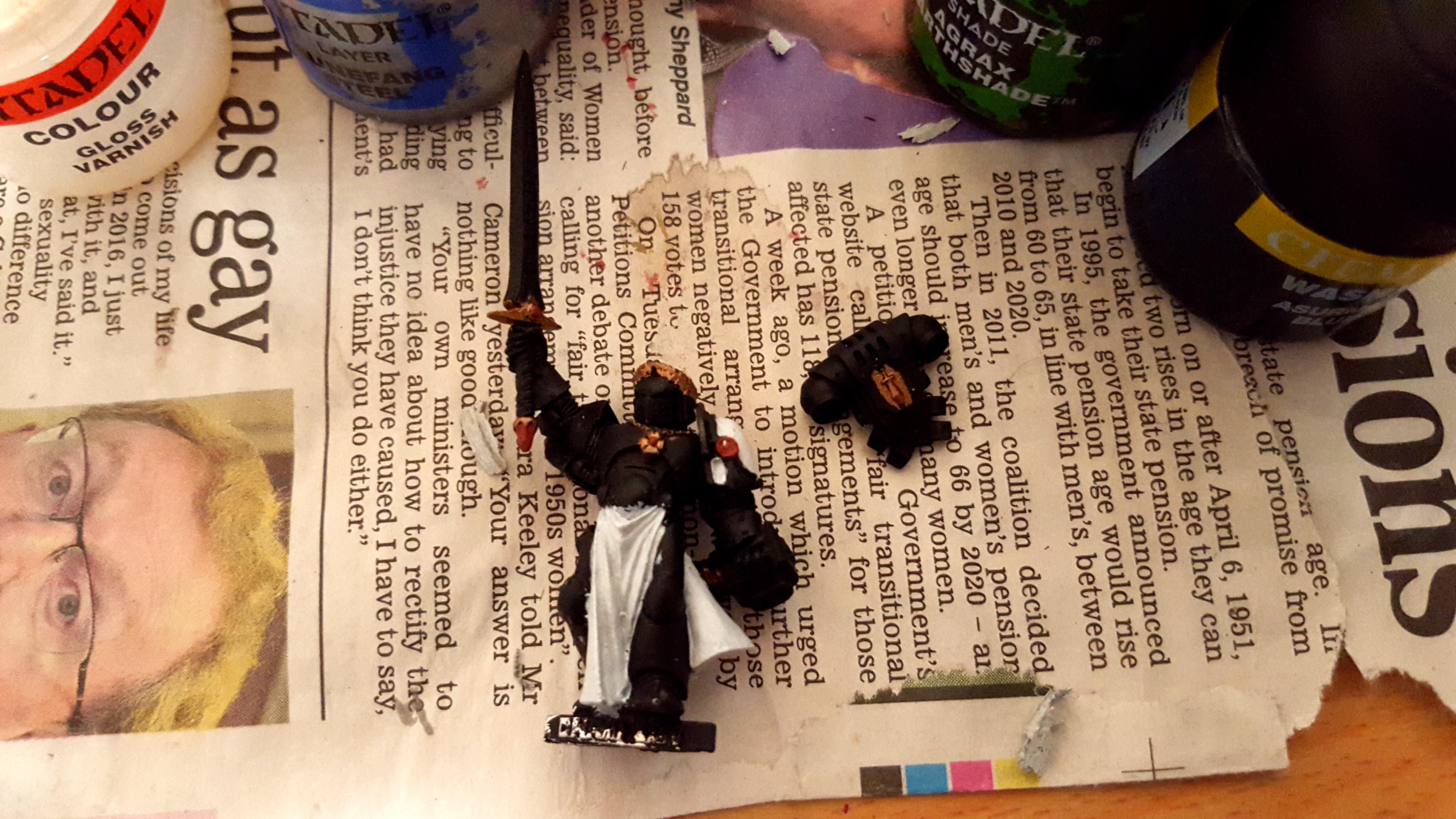 Brotherhood Champion, Conversion, Deadshot, Emperor's Champion, Grey Knights, Work In Progress