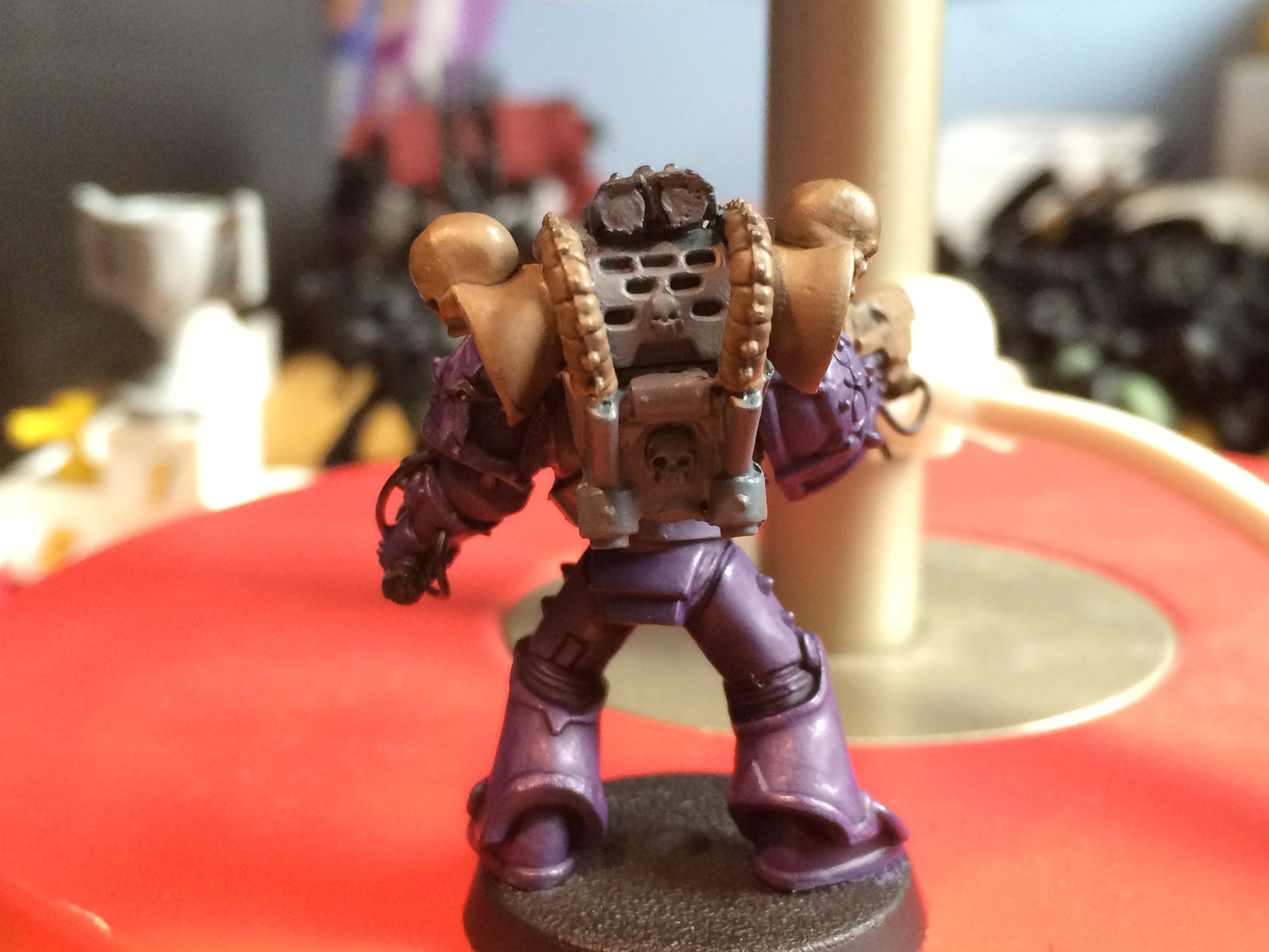 Chaos, Chaos Space Marines, Conversion, Doom Siren, Emperor, Emperor's Children, Hormagaunt Purple, Kitbash, Noise, Noise Marines, Pink, Purple, Slaanesh, Sonic, Space Marines, Tallarn Flesh, Tentacle Pink, Warhammer 40,000, Warhammer Fantasy, Warlock Purple, Wash