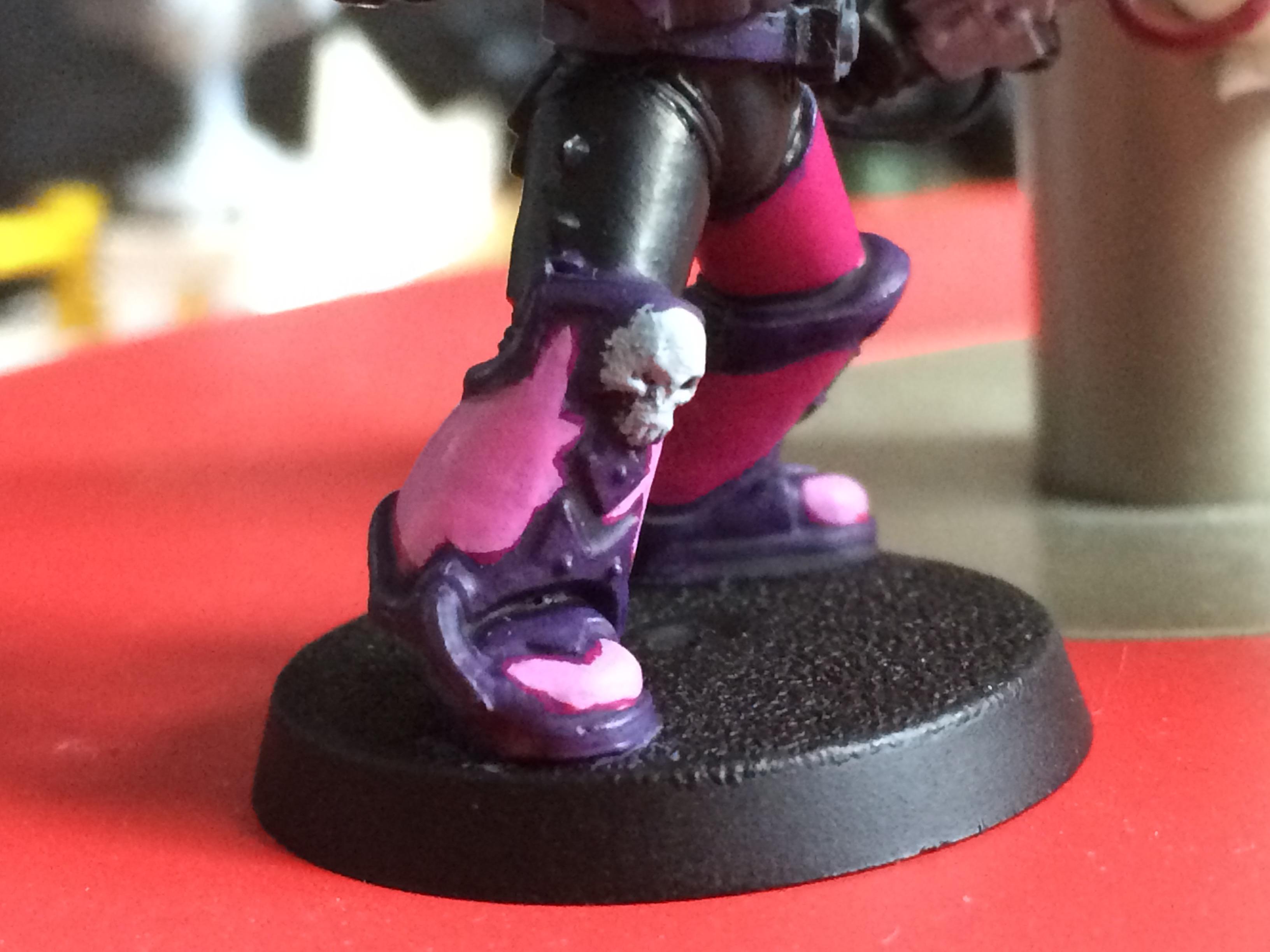 Chaos, Chaos Space Marines, Conversion, Doom Siren, Emperor, Emperor's Children, Hormagaunt Purple, Kitbash, Noise, Noise Marines, Pink, Purple, Slaanesh, Sonic, Space Marines, Tallarn Flesh, Tentacle Pink, Warhammer 40,000, Warhammer Fantasy, Warlock Purple, Wash