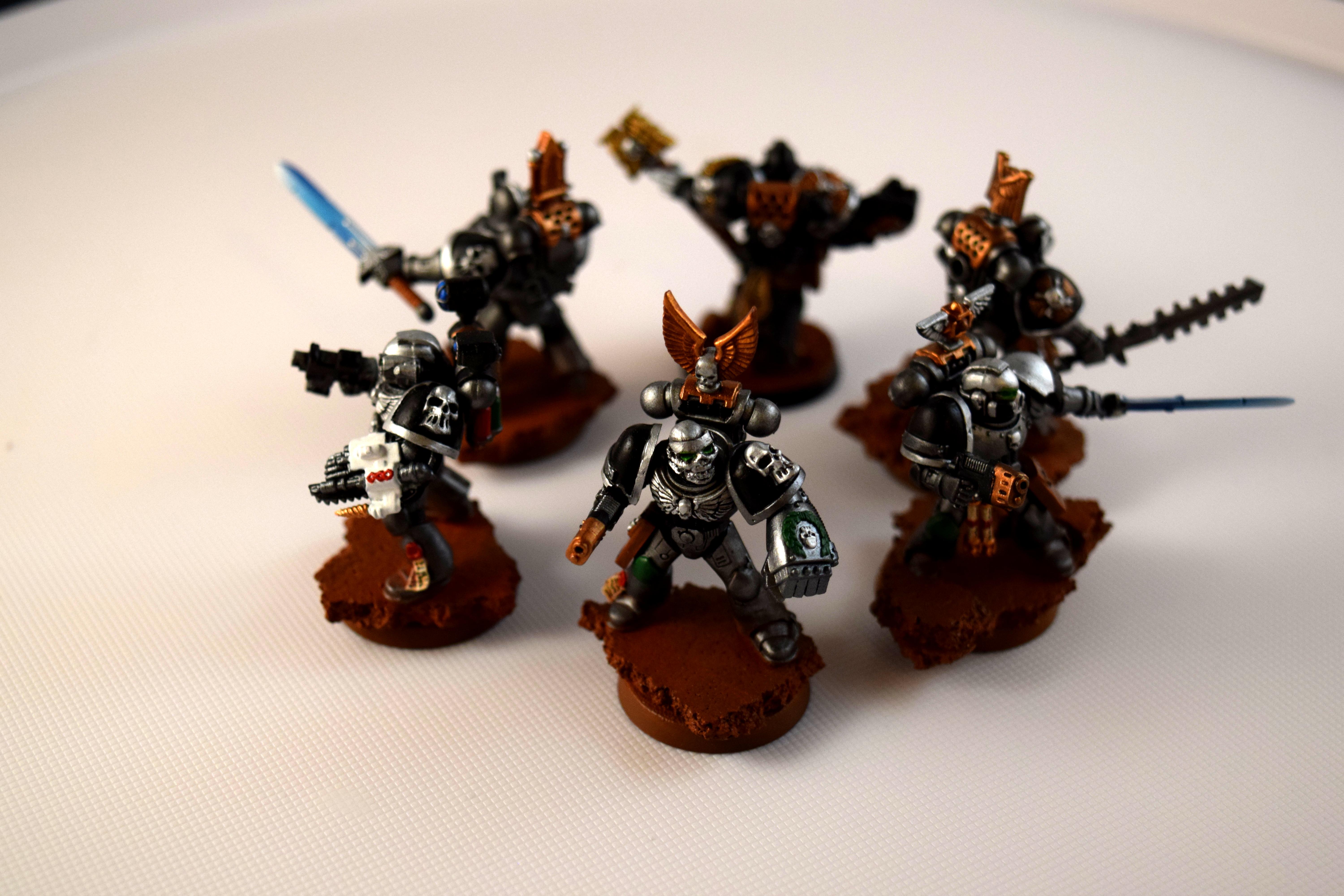 Champion, Chaplain, Command Squad, Silver Skulls, Space Marines