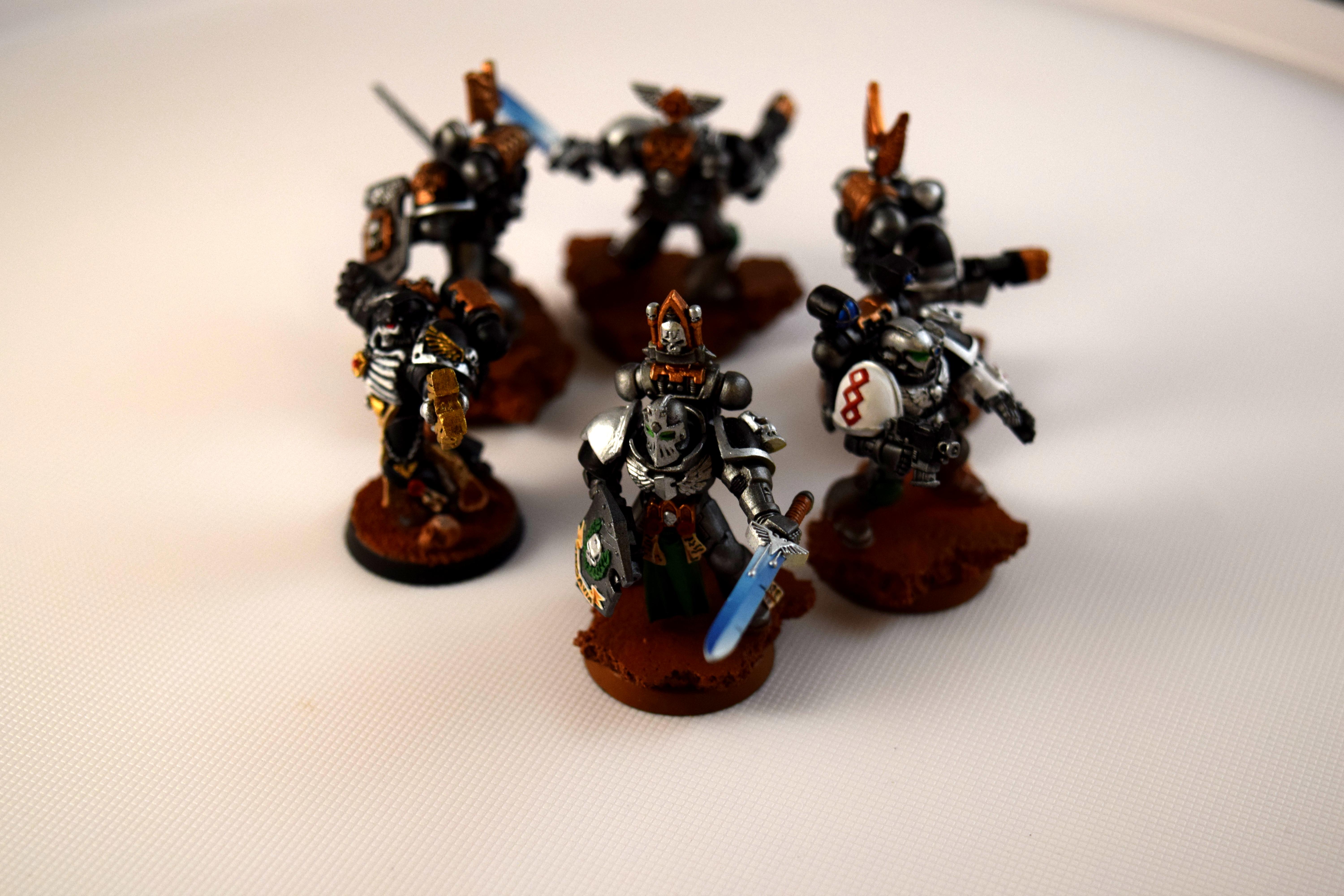 Champion, Chaplain, Command Squad, Silver Skulls, Space Marines