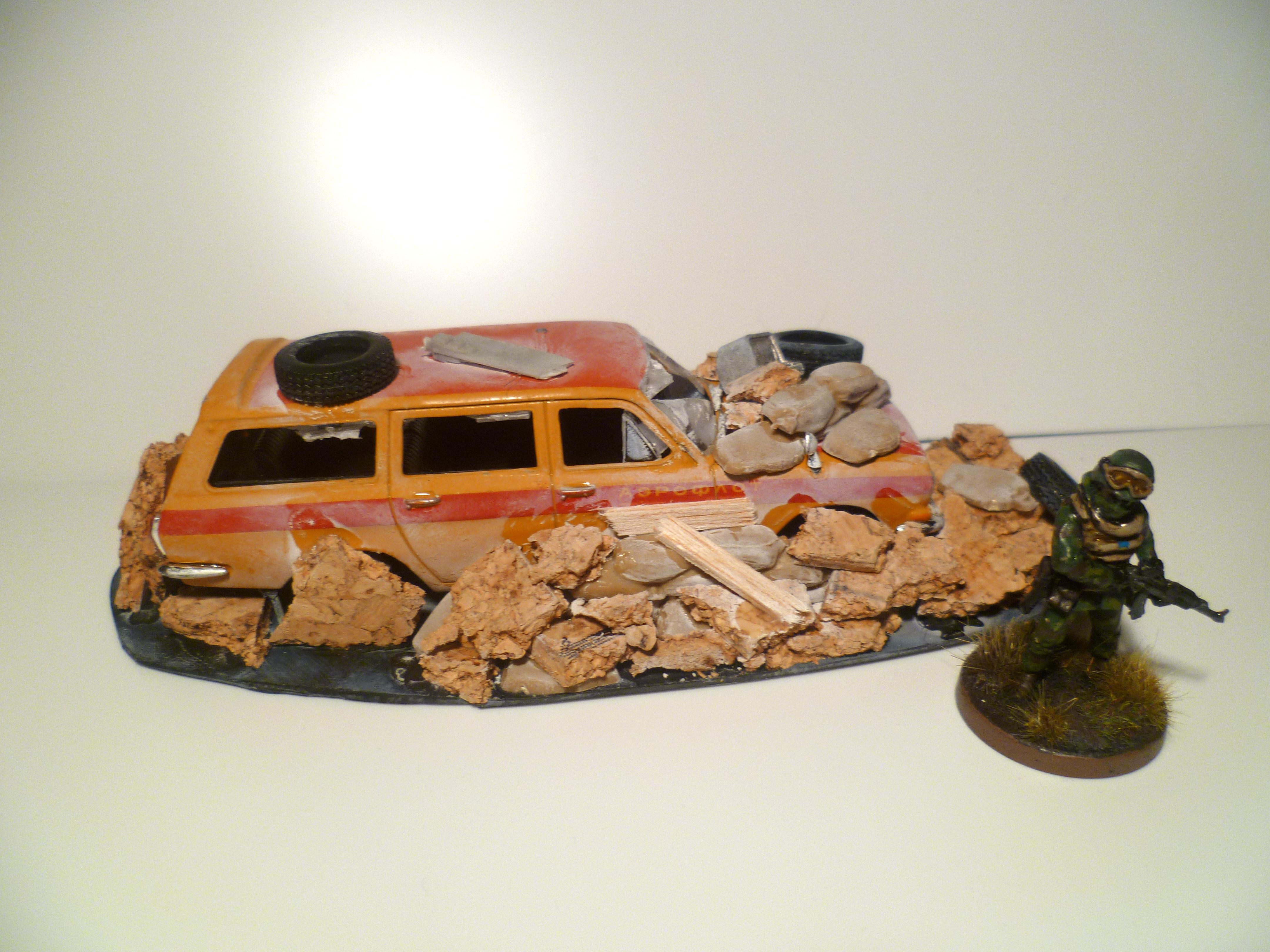 Cars, Rubble, Terrain
