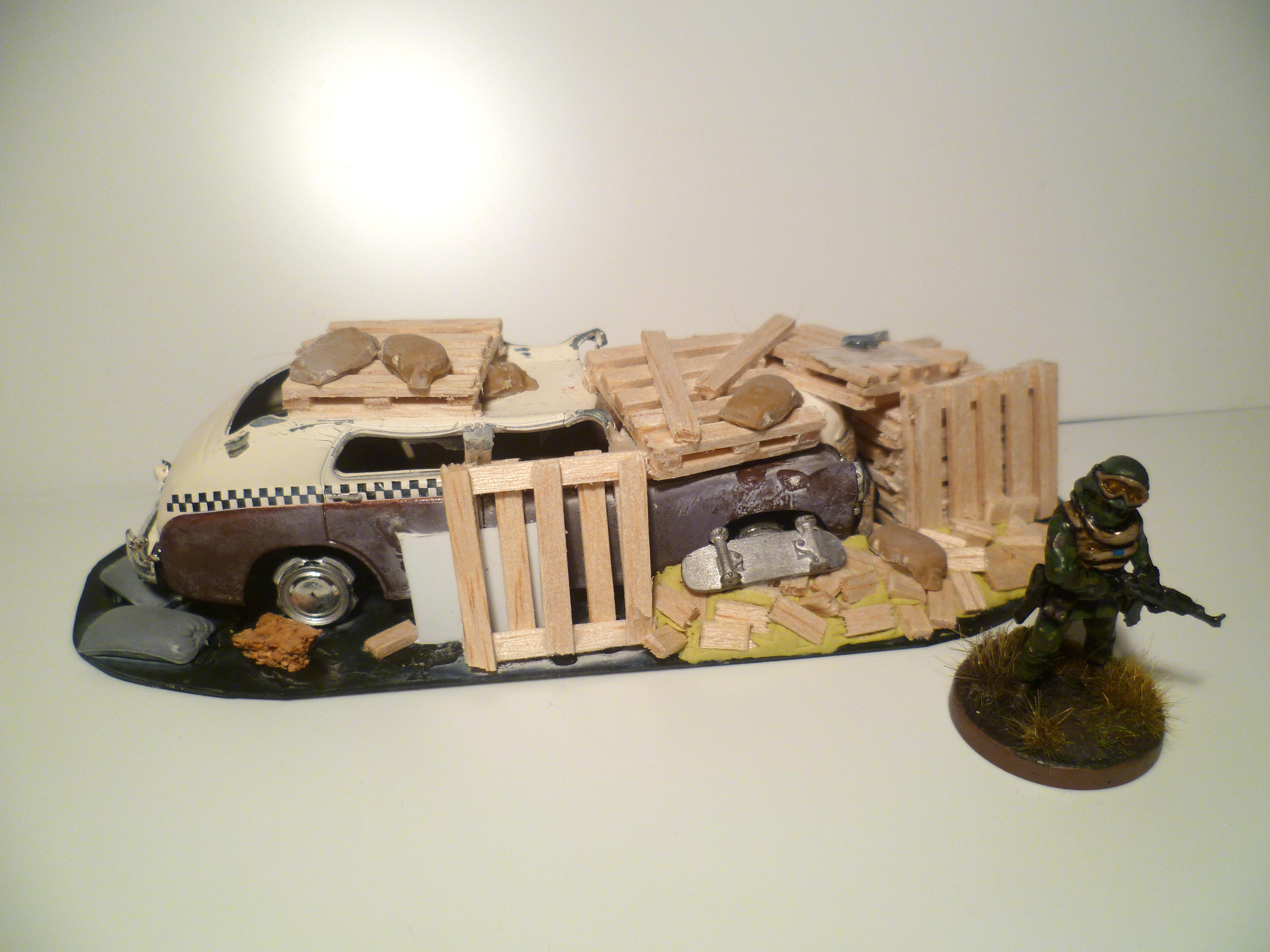 Cars, Rubble, Terrain