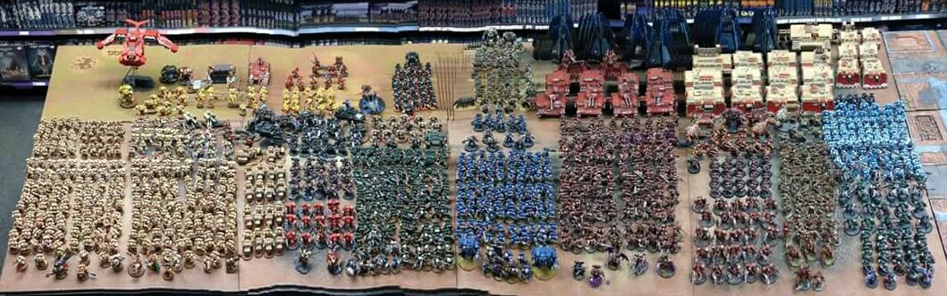 A rather wonky panorama of the parade at Ulanor 