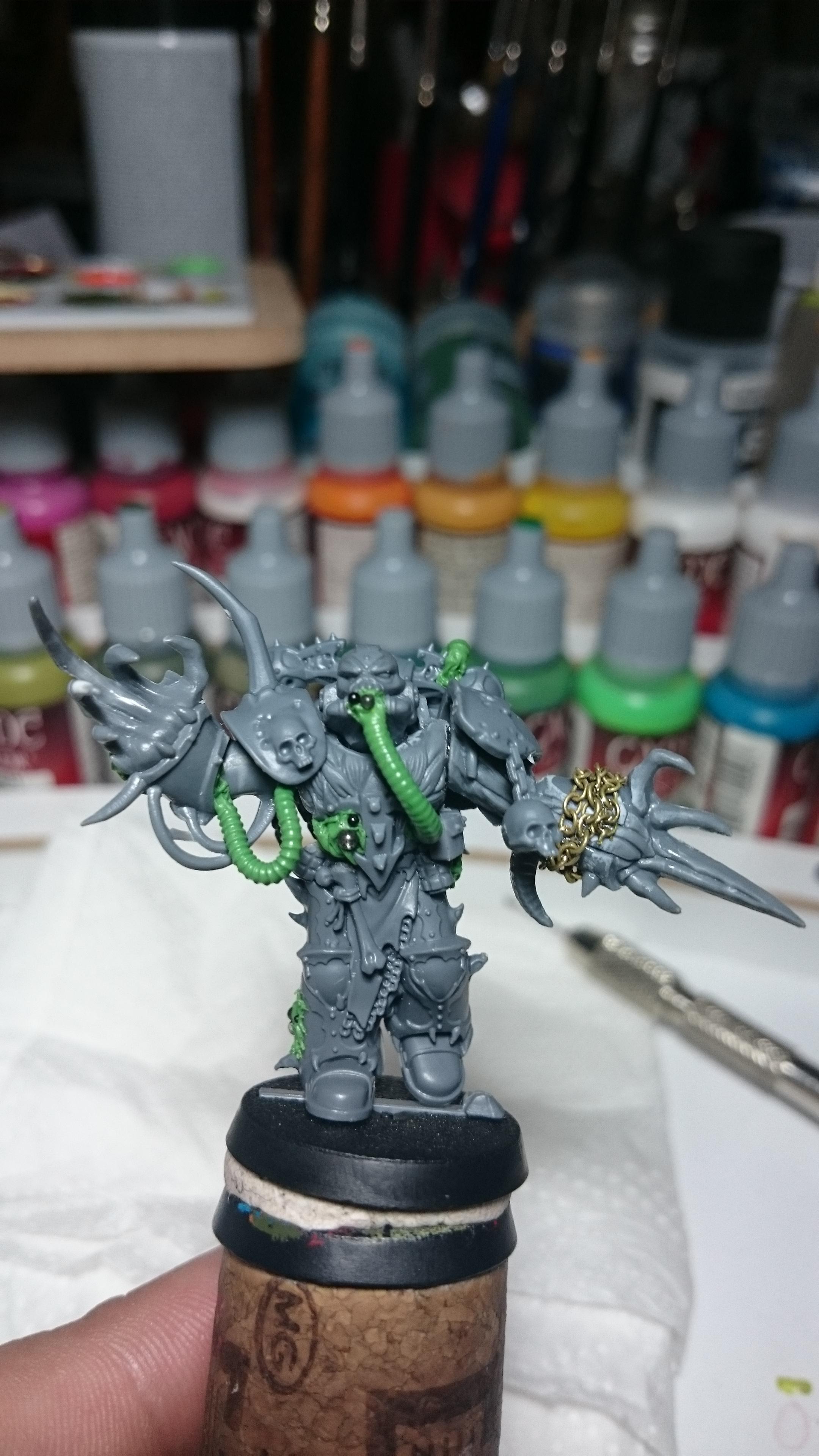 Chaos, Chaos Space Marines, Conversion, Daemons, Nurgle, Plague, Prince, Space, Space Marines, Warhammer 40,000, Warhammer Fantasy, Wh40