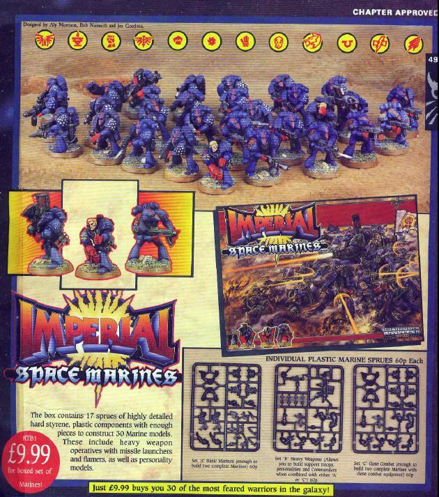 1988, Ad, Chapter Approved, Copyright Games Workshop, Crimson Fists, Retro Review, Rogue Trader