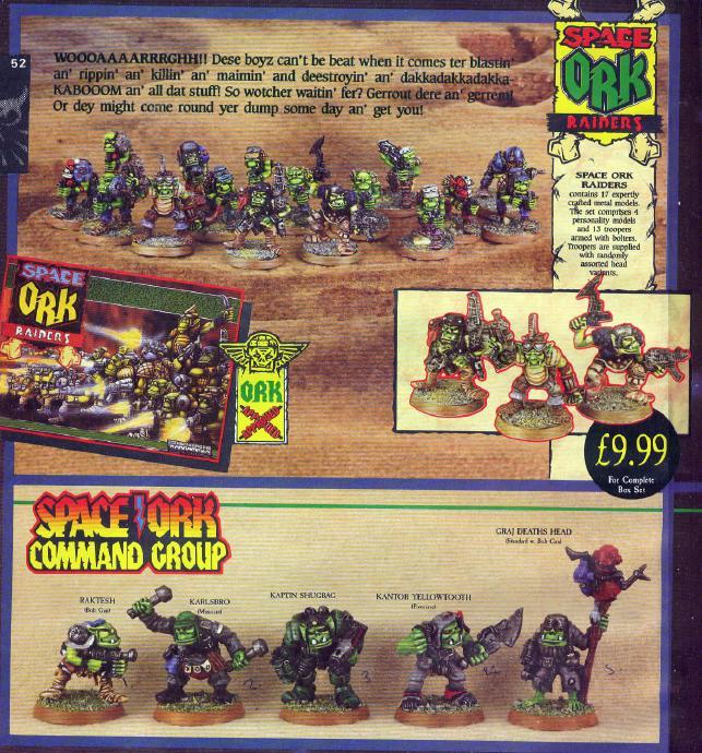 1988, Ad, Chapter Approved, Copyright Games Workshop, Orks, Retro Review, Rogue Trader
