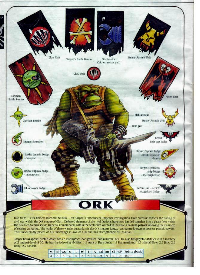 1988, Chapter Approved, Copyright Games Workshop, Orks, Retro Review, Rogue Trader