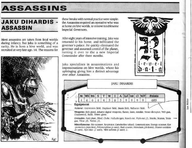1988, Assassin, Chapter Approved, Copyright Games Workshop, Imperium, Retro Review, Rogue Trader