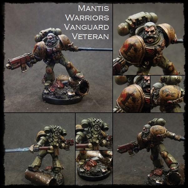 Astartes, Badab, Captain, Conversion, Kitbash, Mantis Maker 2016, Mantis Warriors, Space Marines, Veteran, Warhammer 40,000, Weathered