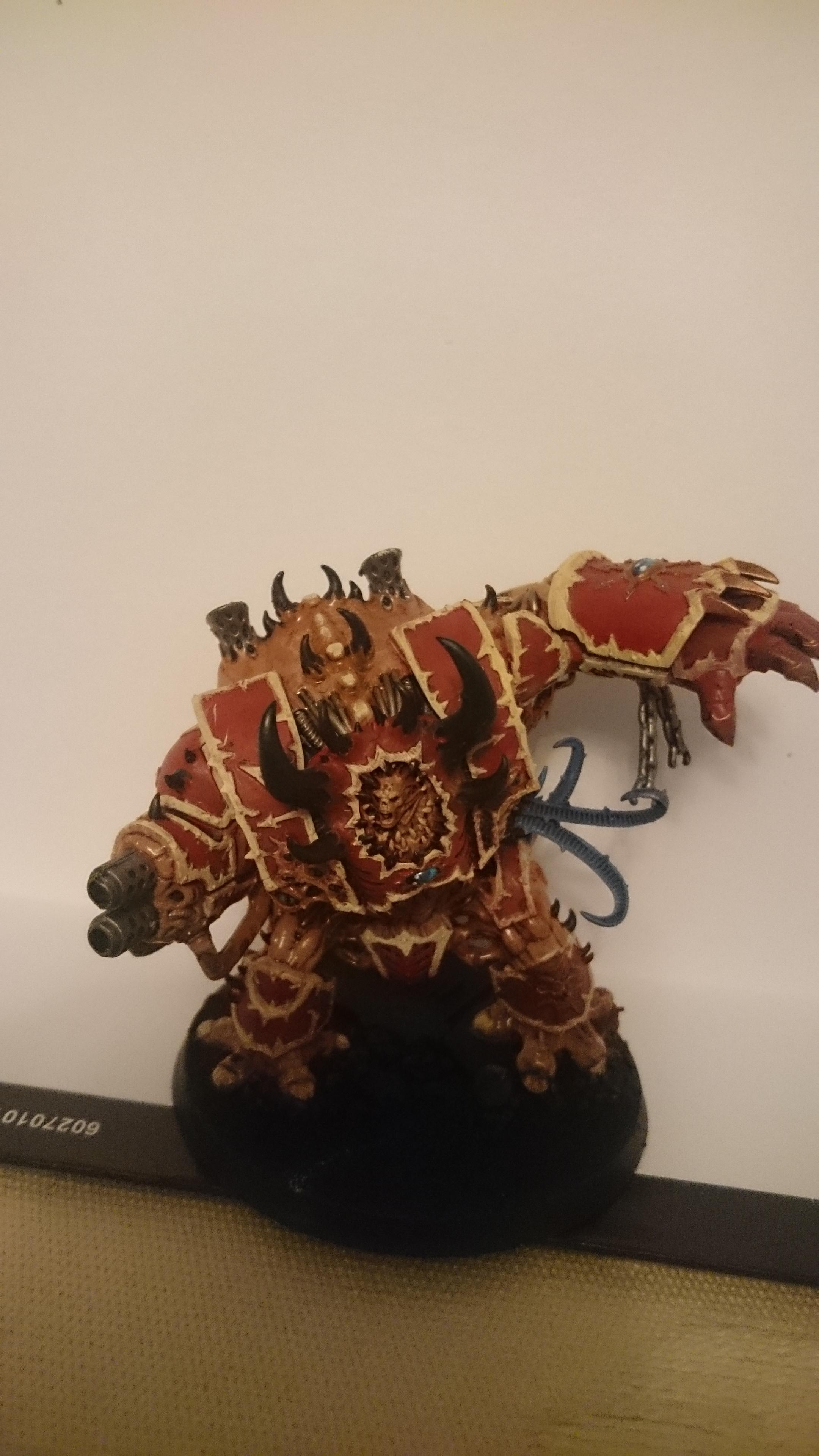Work in progress, still need to paint his base but the helbrute is complete!